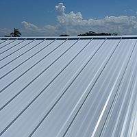 24ga 1.5" Mechanical Seam Regal White  by Total Roofing System The Metal Roof Experts