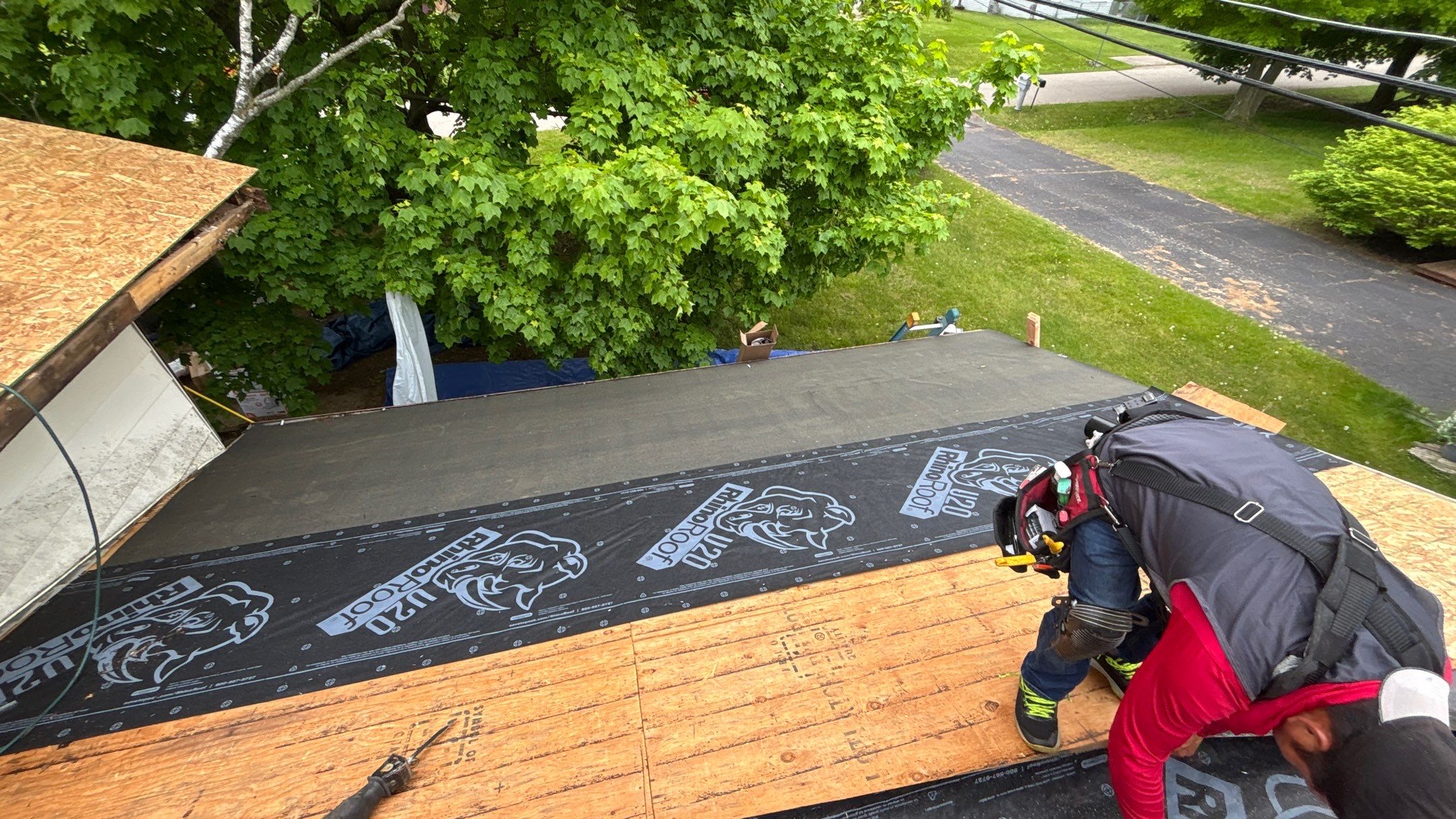 Roof Replacement using Owens Corning Teak by 180 Contractors