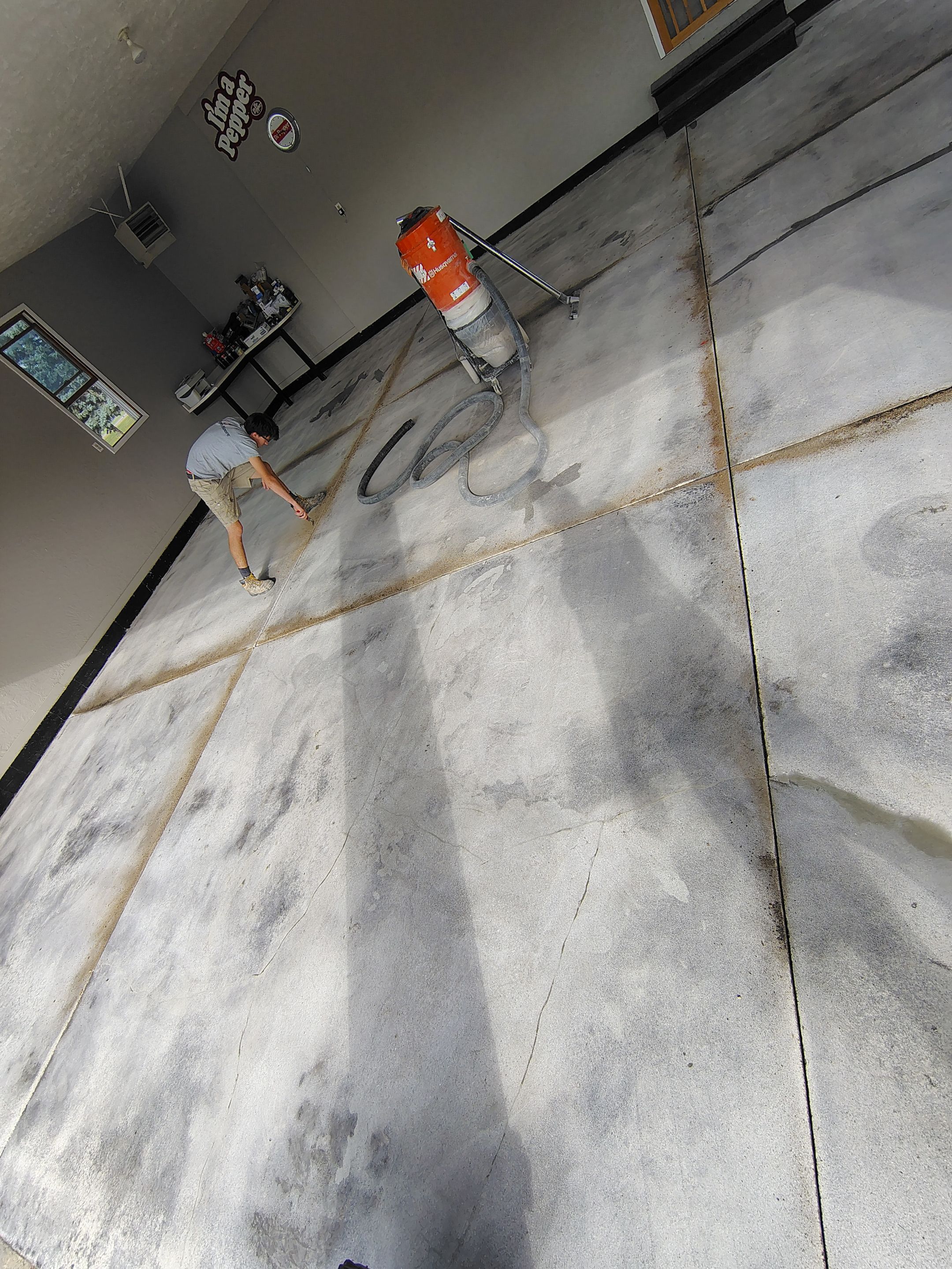Garage Concrete Floor Coating and Crack Repair in Onawa by Select Painting, Coatings & Garage Cabinets