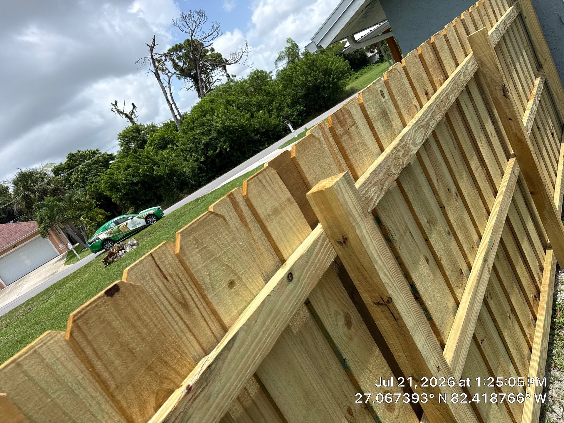 Custom Wood Privacy Fence and Double Gate in Venice by True Fence LLC
