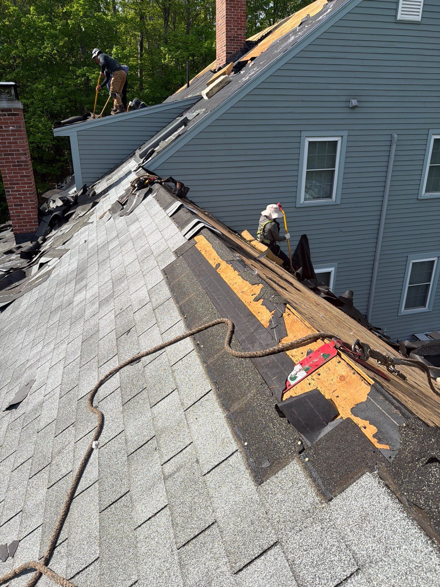 Residential Roof Replacement Using Owens Corning Shingles in Hopkinton, NH by Tall pine roofing