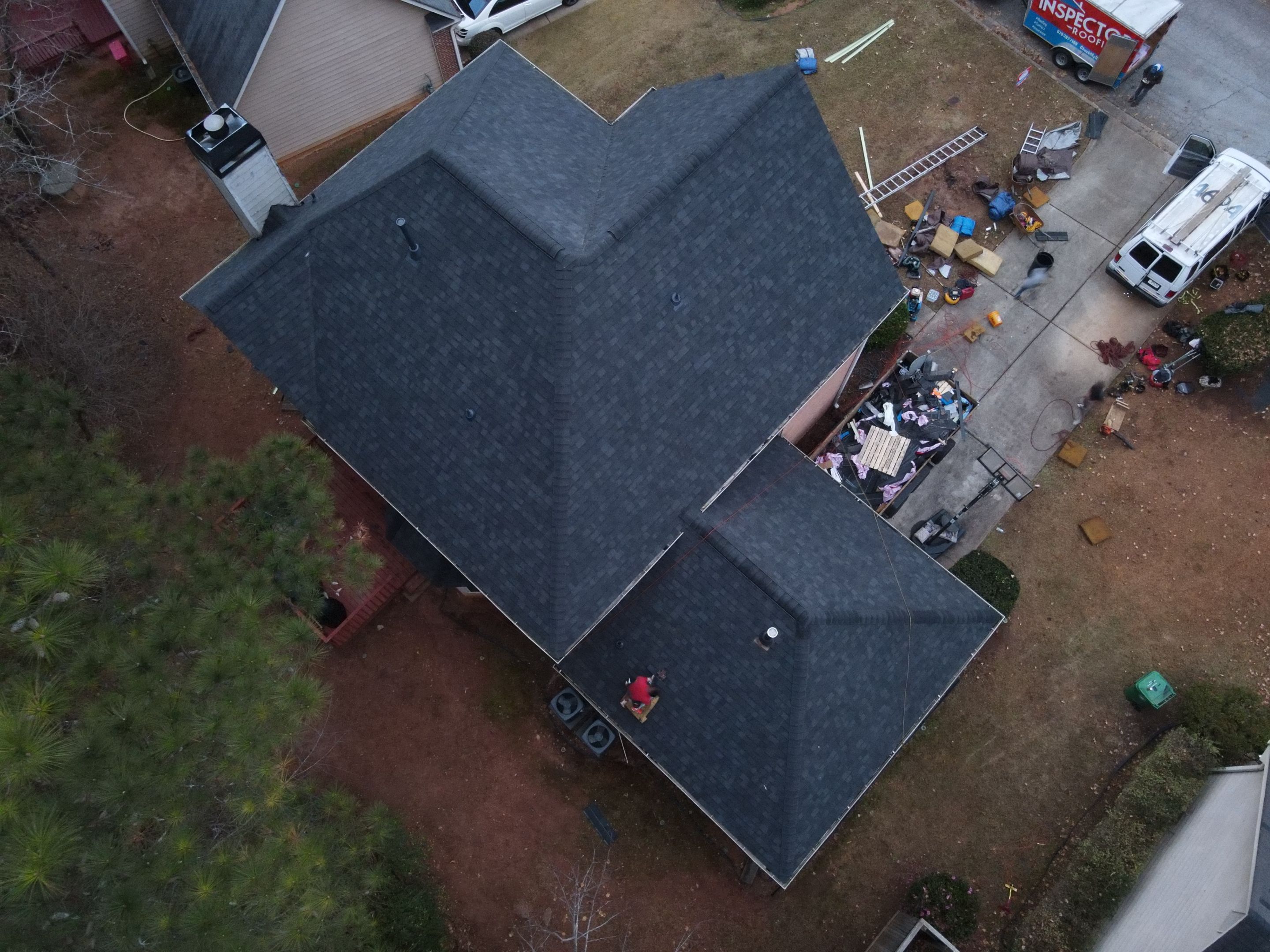 Residential Roofing Installation using Owens Corning by Inspector Roofing and Restoration