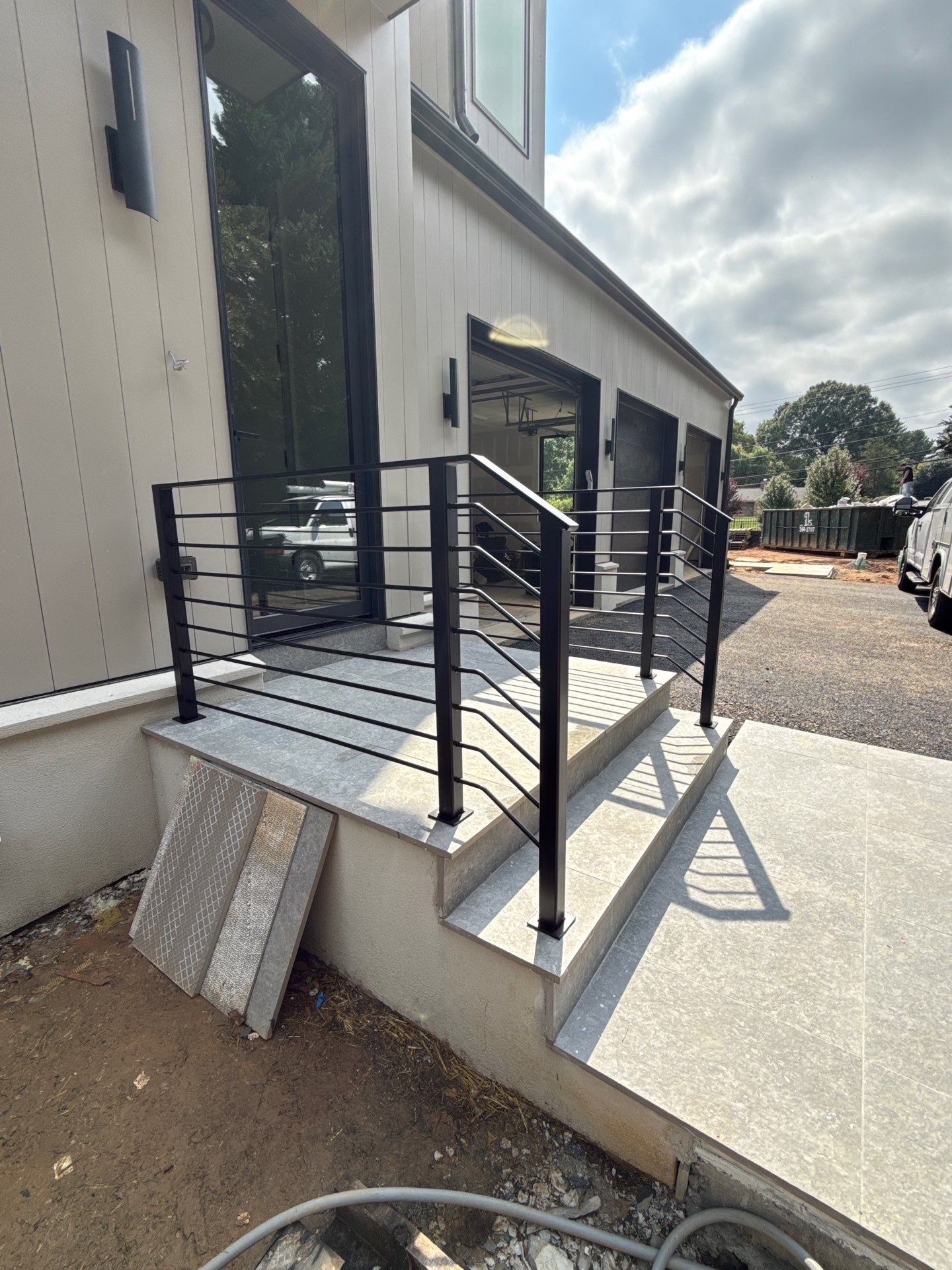 Modern Custom Horizontal Round Bar Railings – Contemporary Residential Design by Capitol Iron Works