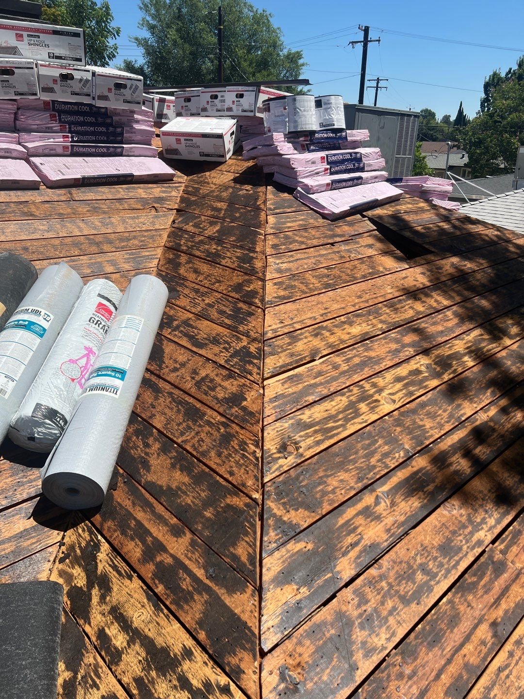 Residential Roofing Installation using Owens Corning Roofing Shingles by Byers Enterprises 