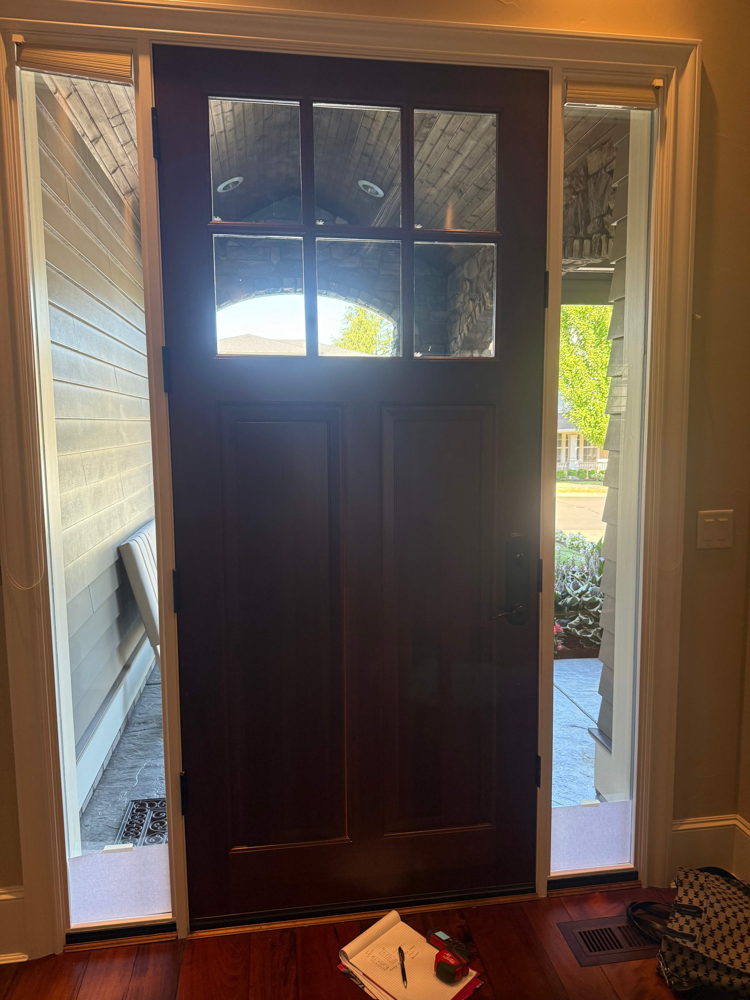 Beautiful sidelights in Bull Mountain by Budget Blinds Central Portland