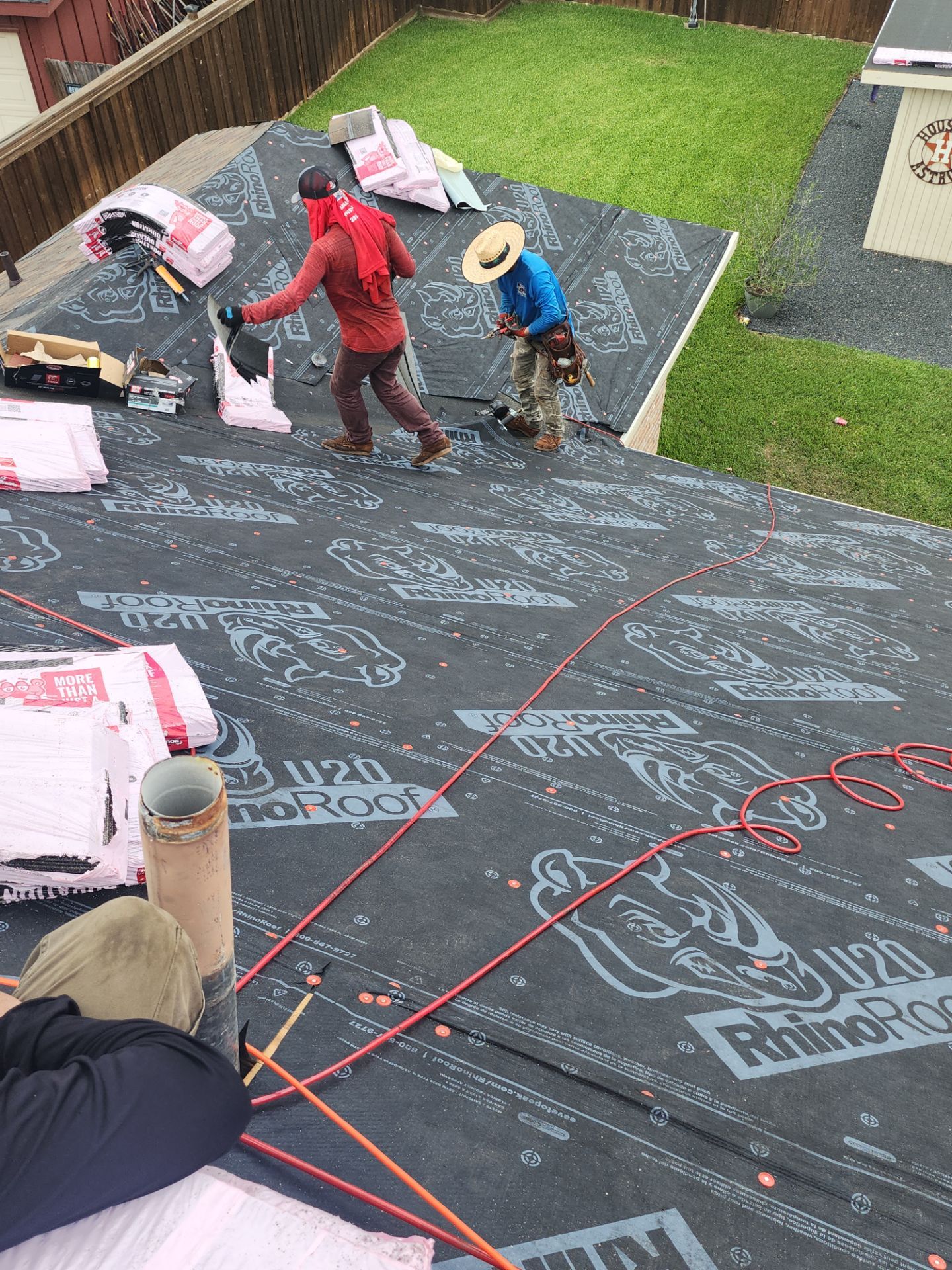 Residential Roofing Installation using Owen's Corning Duration (Lifetime) Shingles by Roof Repair Company