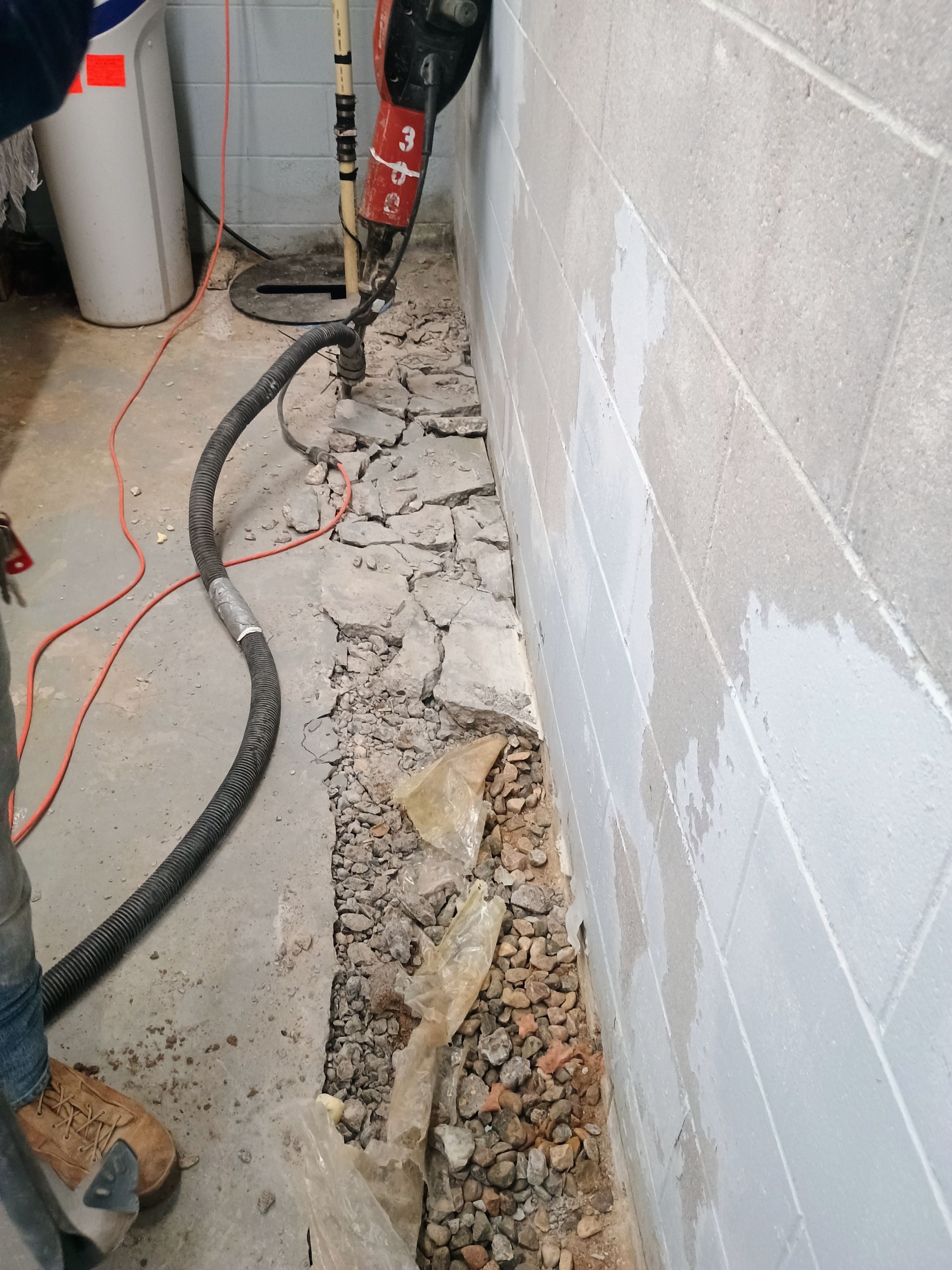 Depressurizing Denny's Basement Wall by Waterproofing Northeast