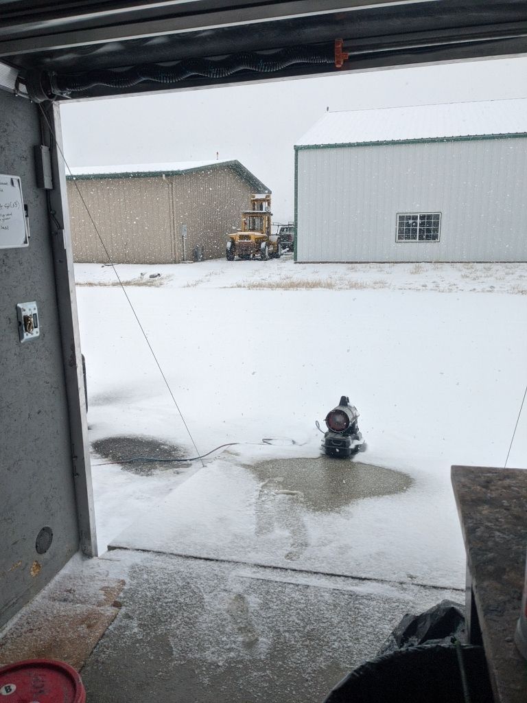 Airplane Hanger using Domino with Blue by Croc Coatings, LLC