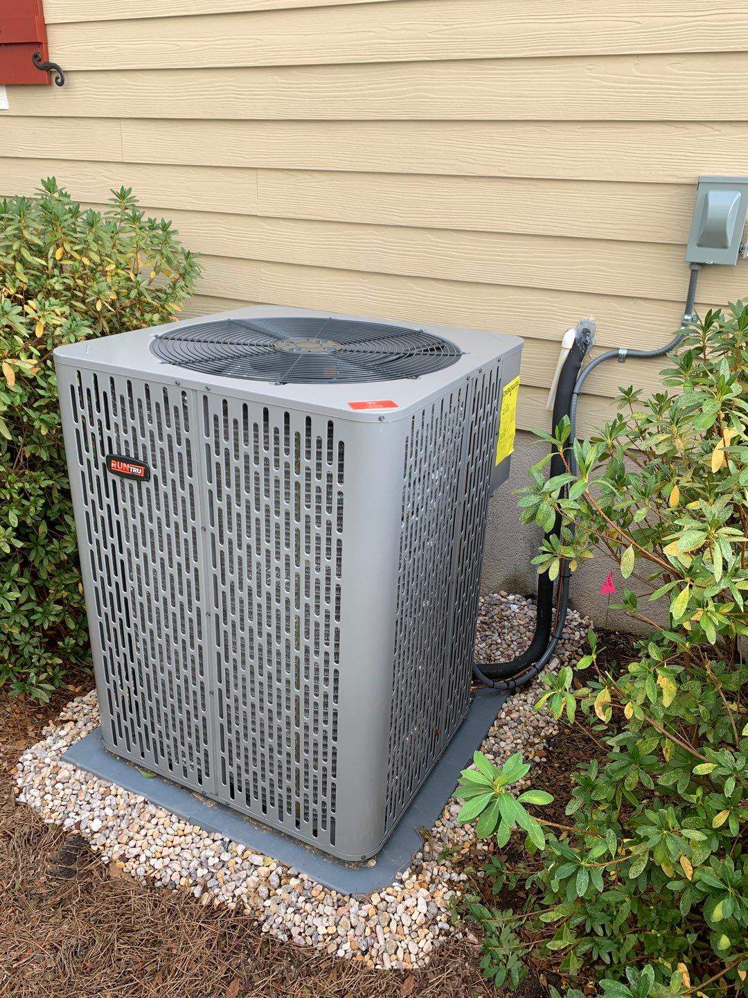 Split Heat Pump System using RunTru™ by TRANE by Doc Savage Heating and Air