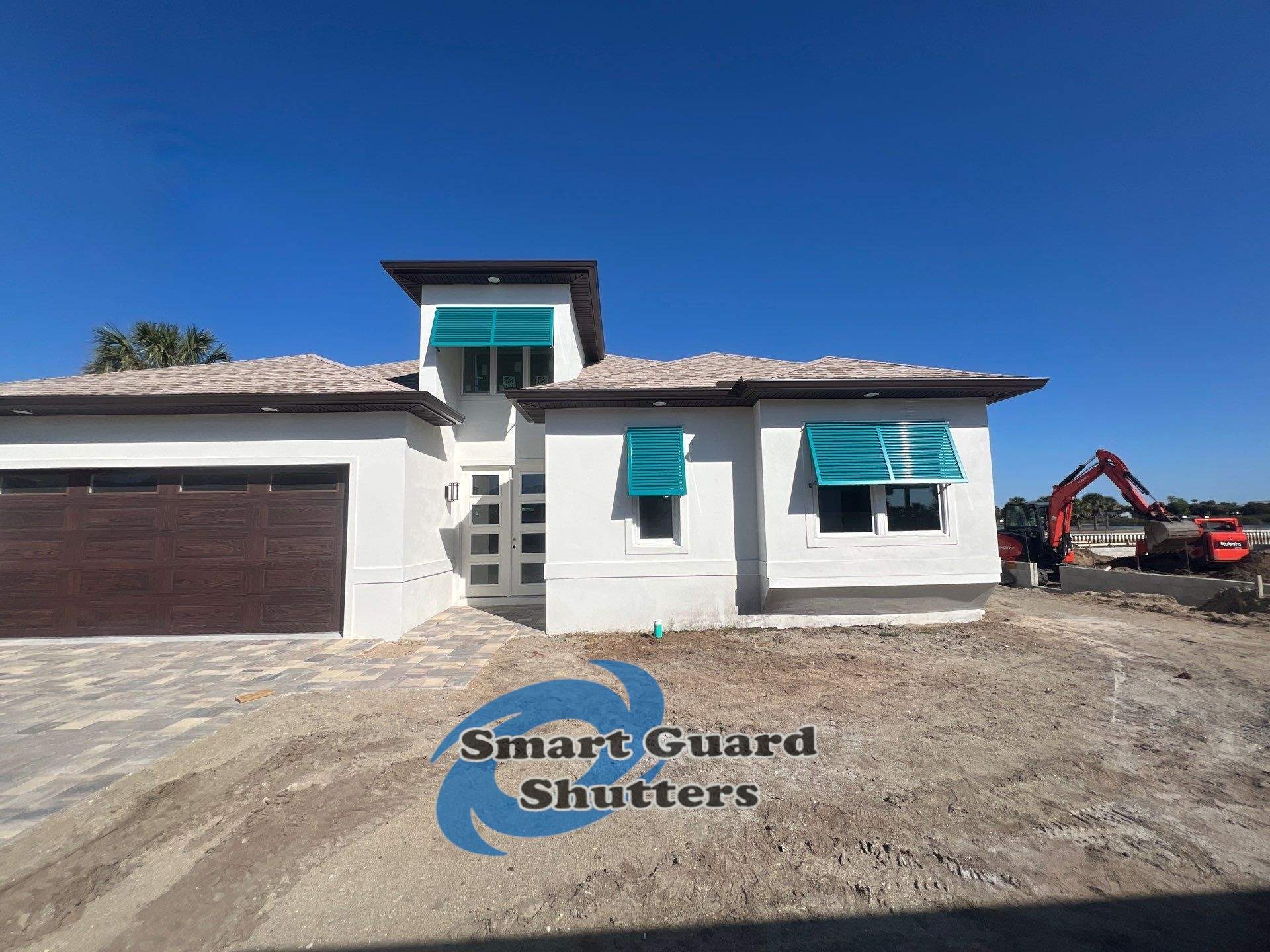 Decorative Bahamas in Water Blue by Smart Guard Shutters