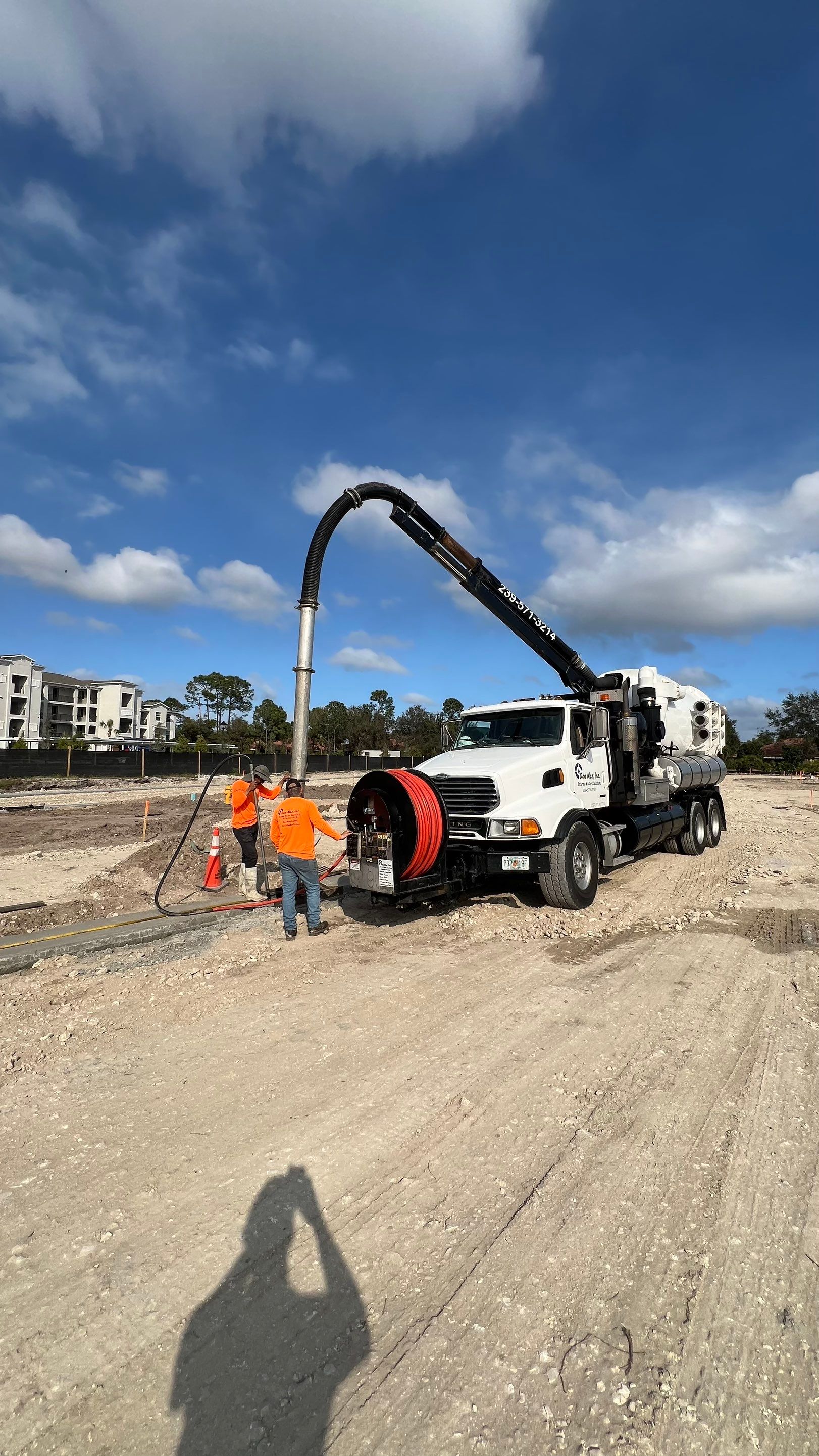 New Construction Sewer System and Stormwater System Cleaning by APS Power & Water