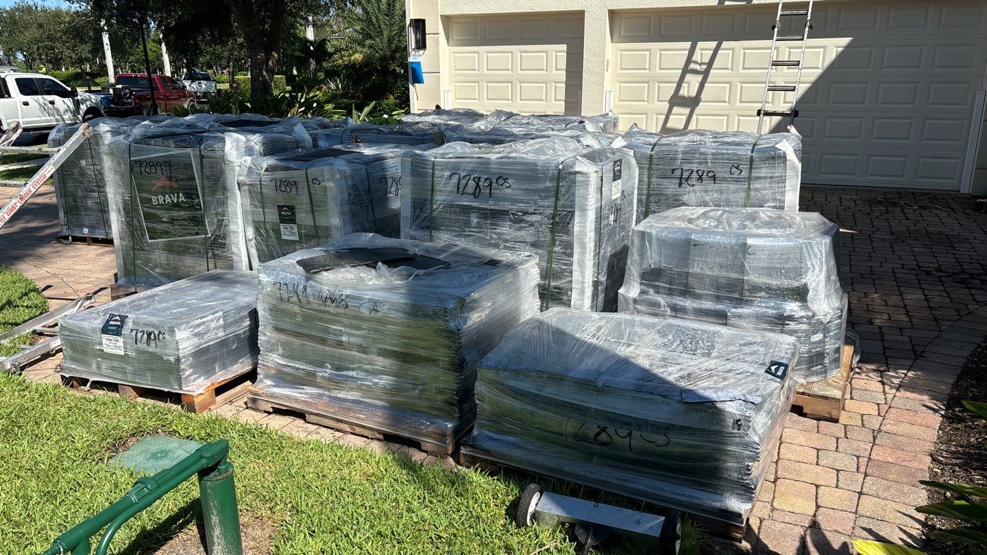 Residential Roofing Installation using Brava Slate Tile in Estero, Florida by International Roofing