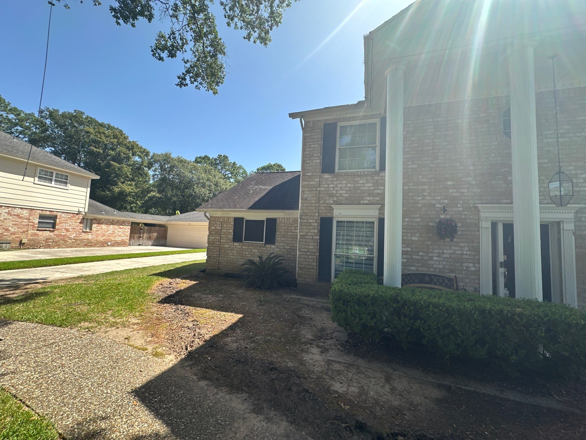 Architectural Shingle Roof — Two-Story Colonial in Spring, TX by PL Roofing & SB Roofing, LLC.