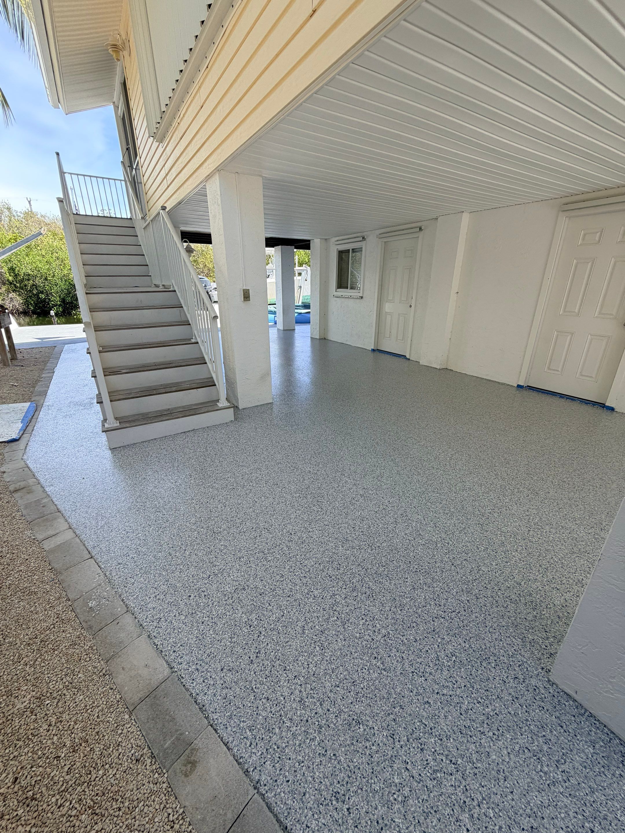 “Tidal Wave” Carport in Big Pine Key, FL by Tropical Epoxy Coatings & Creations LLC