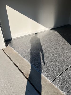 Garage Floor Coating using Wombat