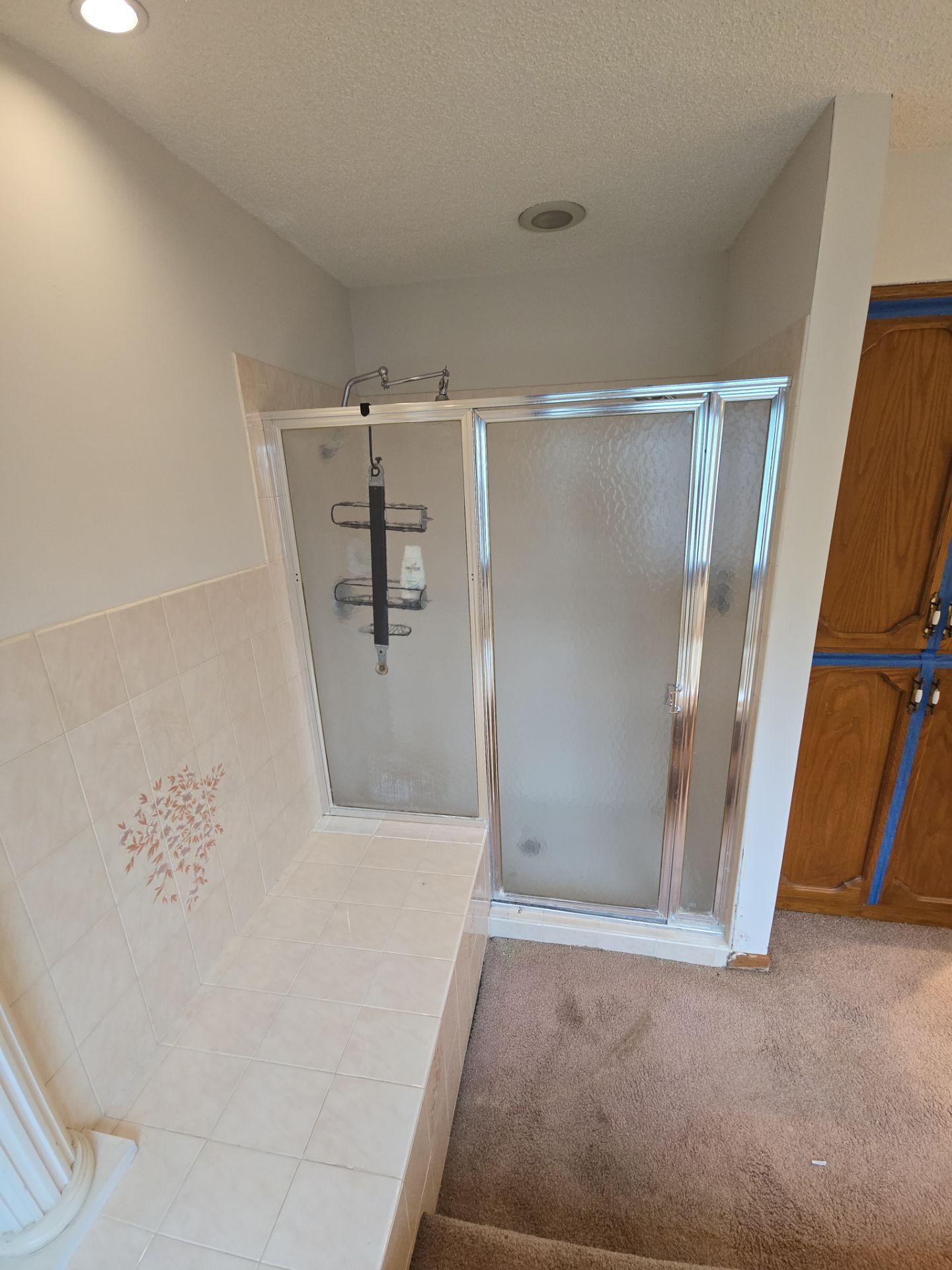 Full bathroom remodel, all new except vanities by The Shower Company