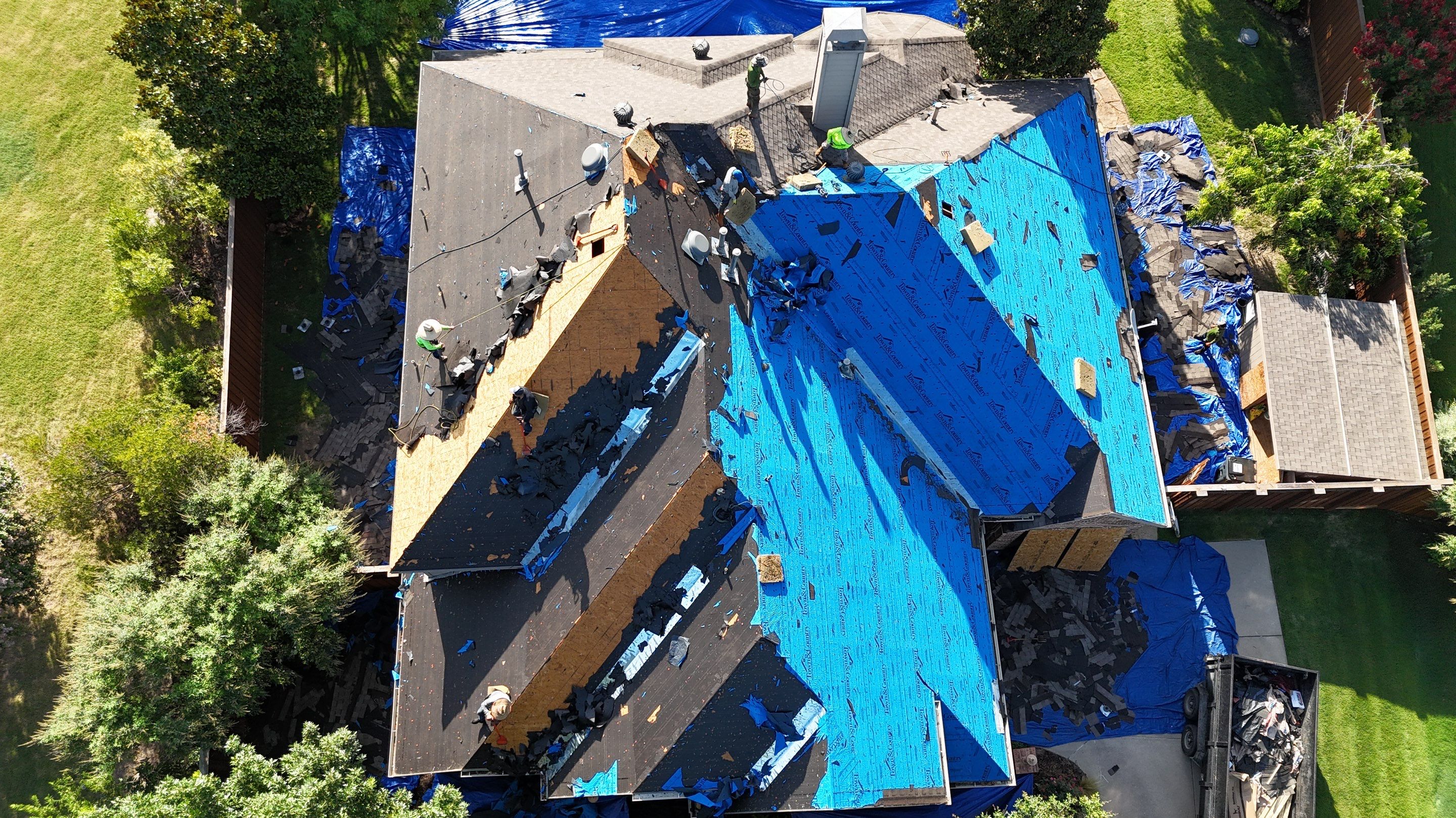 Residential Roof Repair using IKO Dynasty Class 3 Impact Resistant Shingles by Becker Roofing and Exteriors