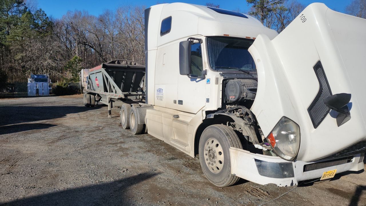 semi-truck clean using cleaner by Power Wash Masters LLC