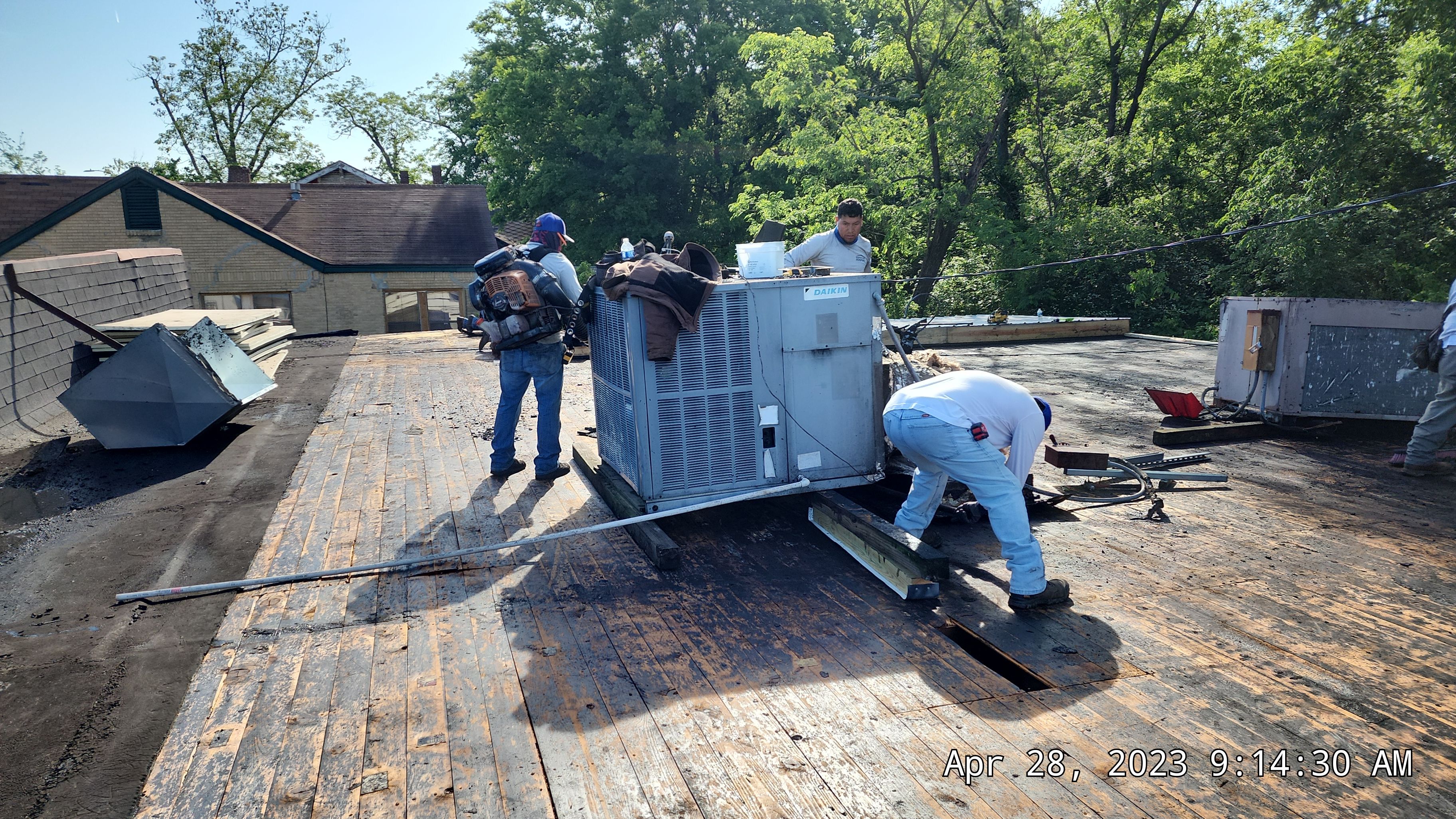 Store Building in Hope by Hostetler Roofing