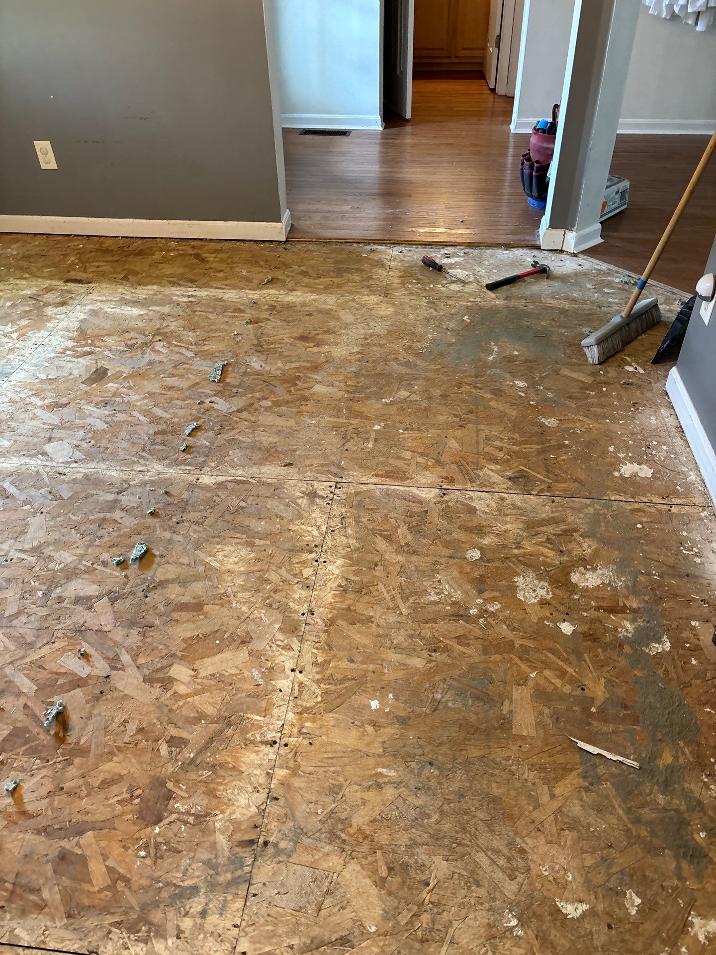Natural Oak Hardwood Installation and Refinishing in Florence, Kentucky by Footprints Floors Kentucky