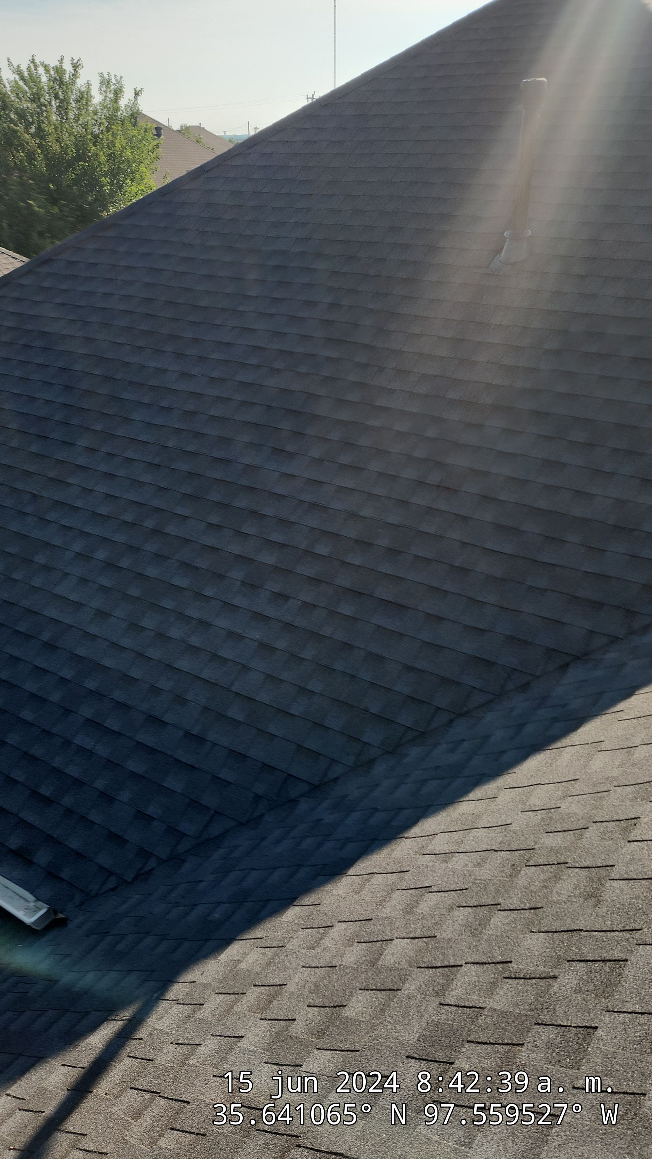 Reroof using GAF HDZ in Charcoal by Castillo Roofing