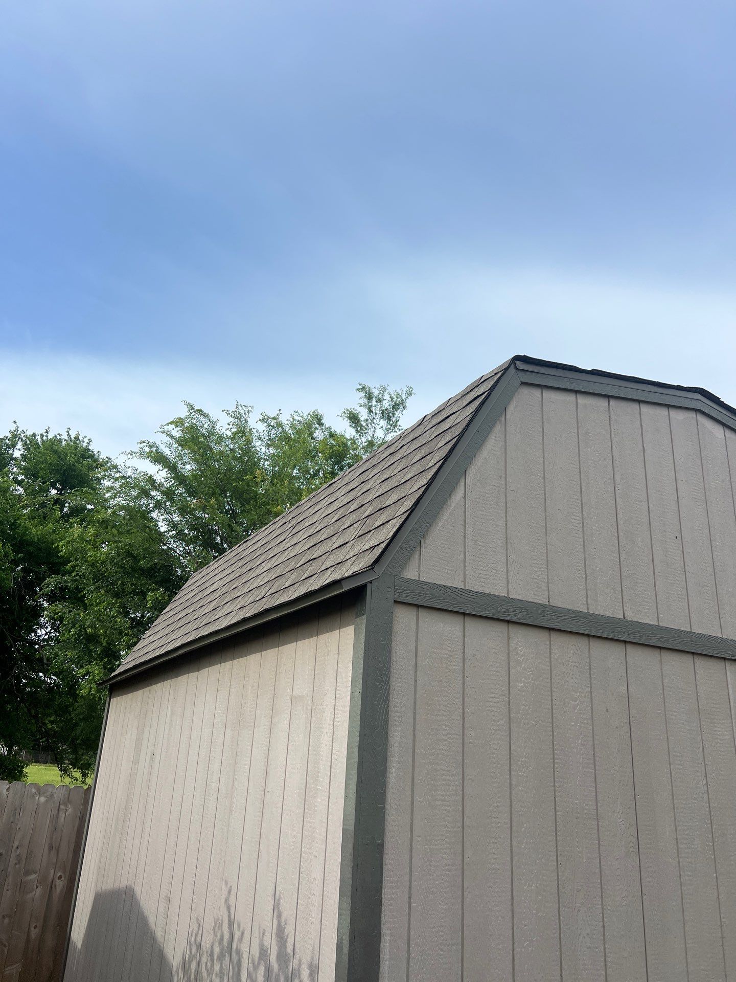 shed roof replacement in Moore by McCann's Roofing and Construction