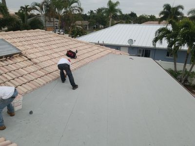 Flat Roof Replacement using Certainteed Flintlastic SA Roofing System
