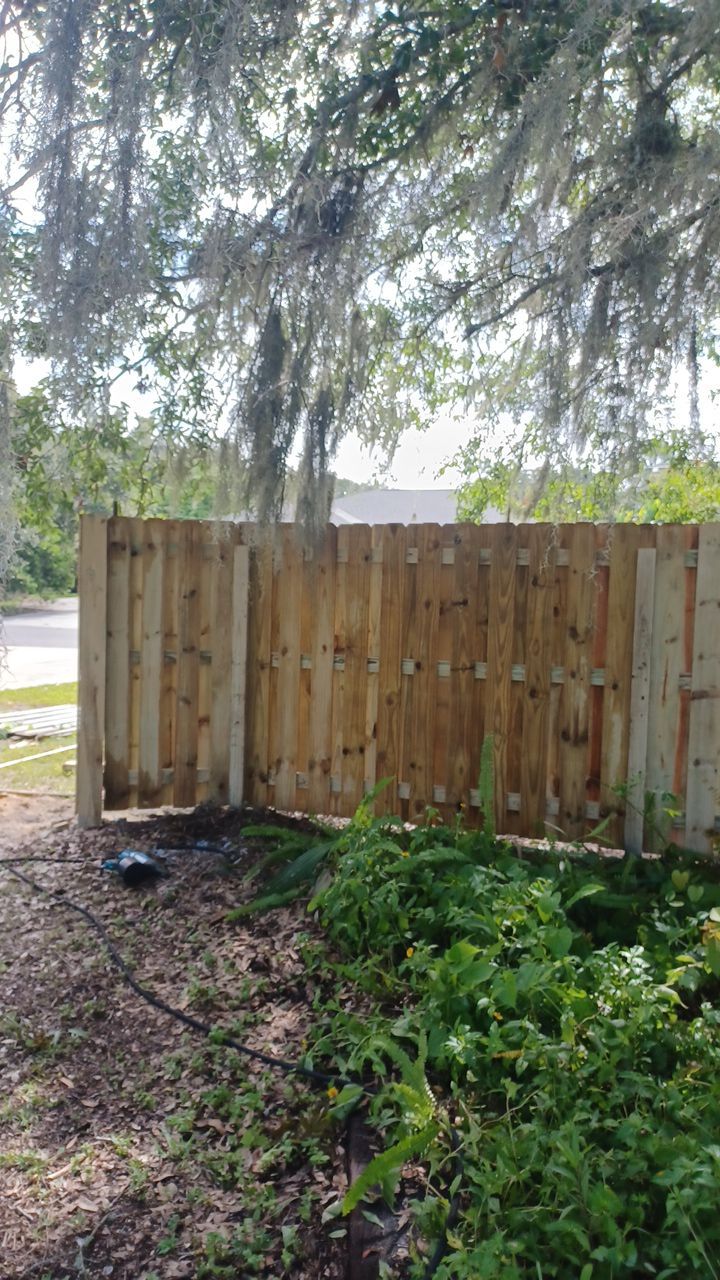 Nokomis, FL 6ft. Tall Treated Wood Shadowbox  by Asap fence and gates, LLC