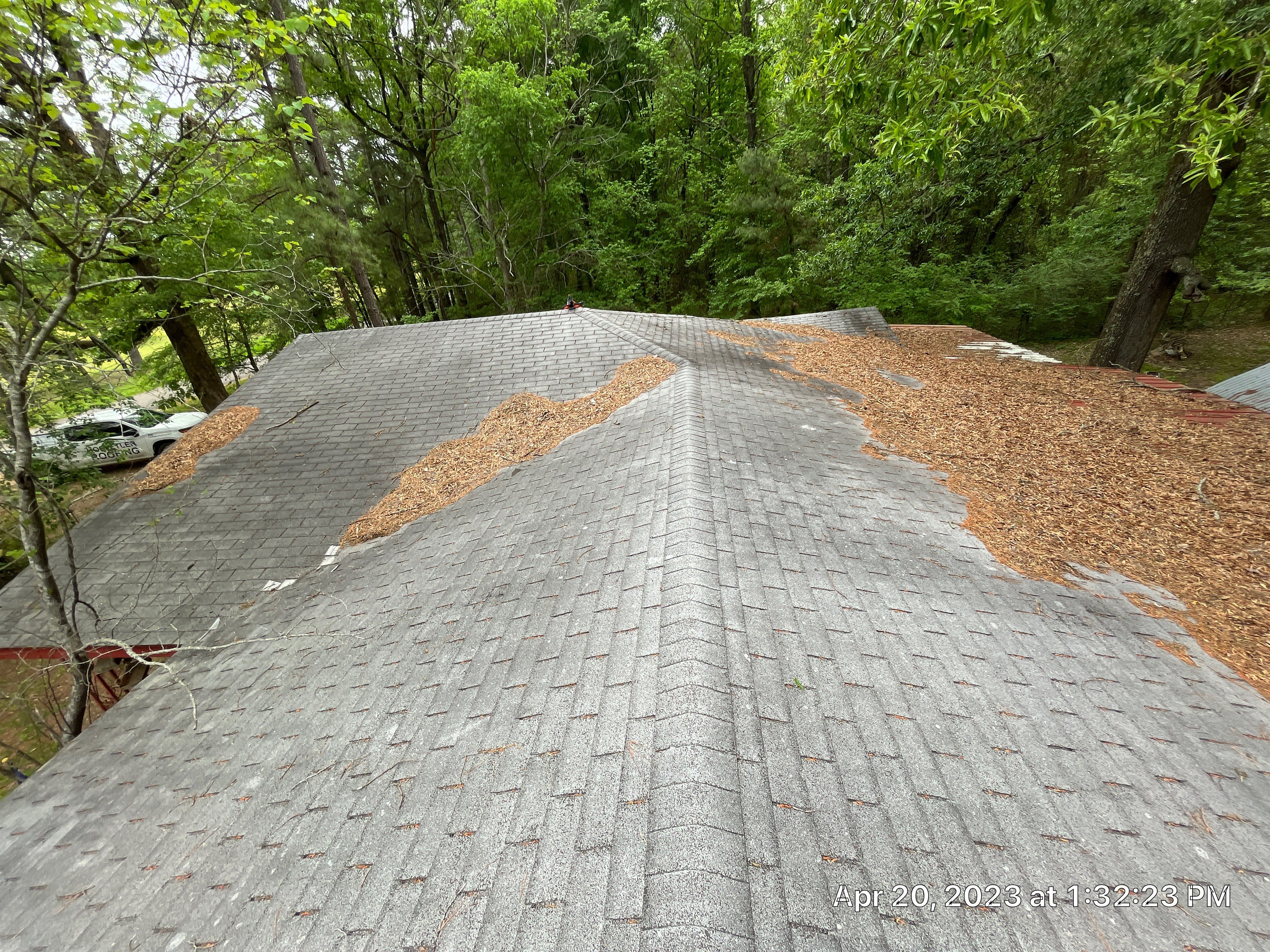 Residential Shingle Reroof using 29 gauge metal by Hostetler Roofing