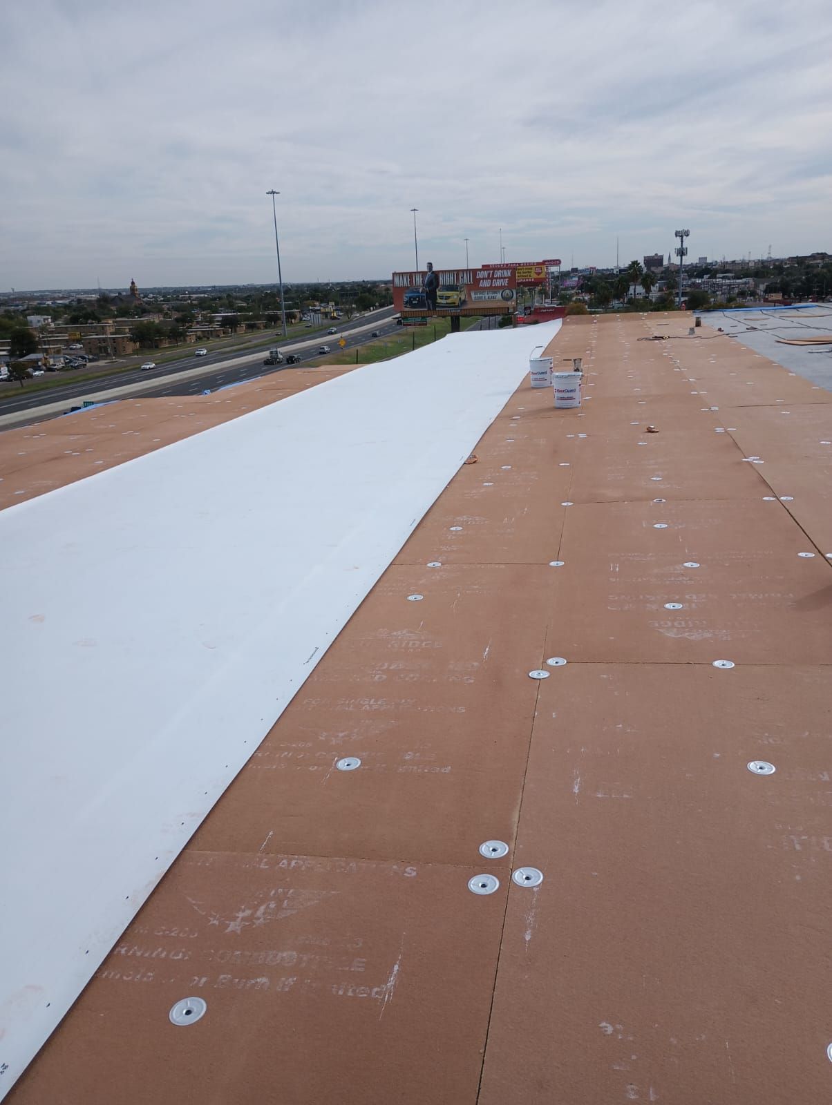 Commercial Roofing Installation using Thermoplastic Polyolefin - GAF by JM Flores Roofing & Construction, Inc