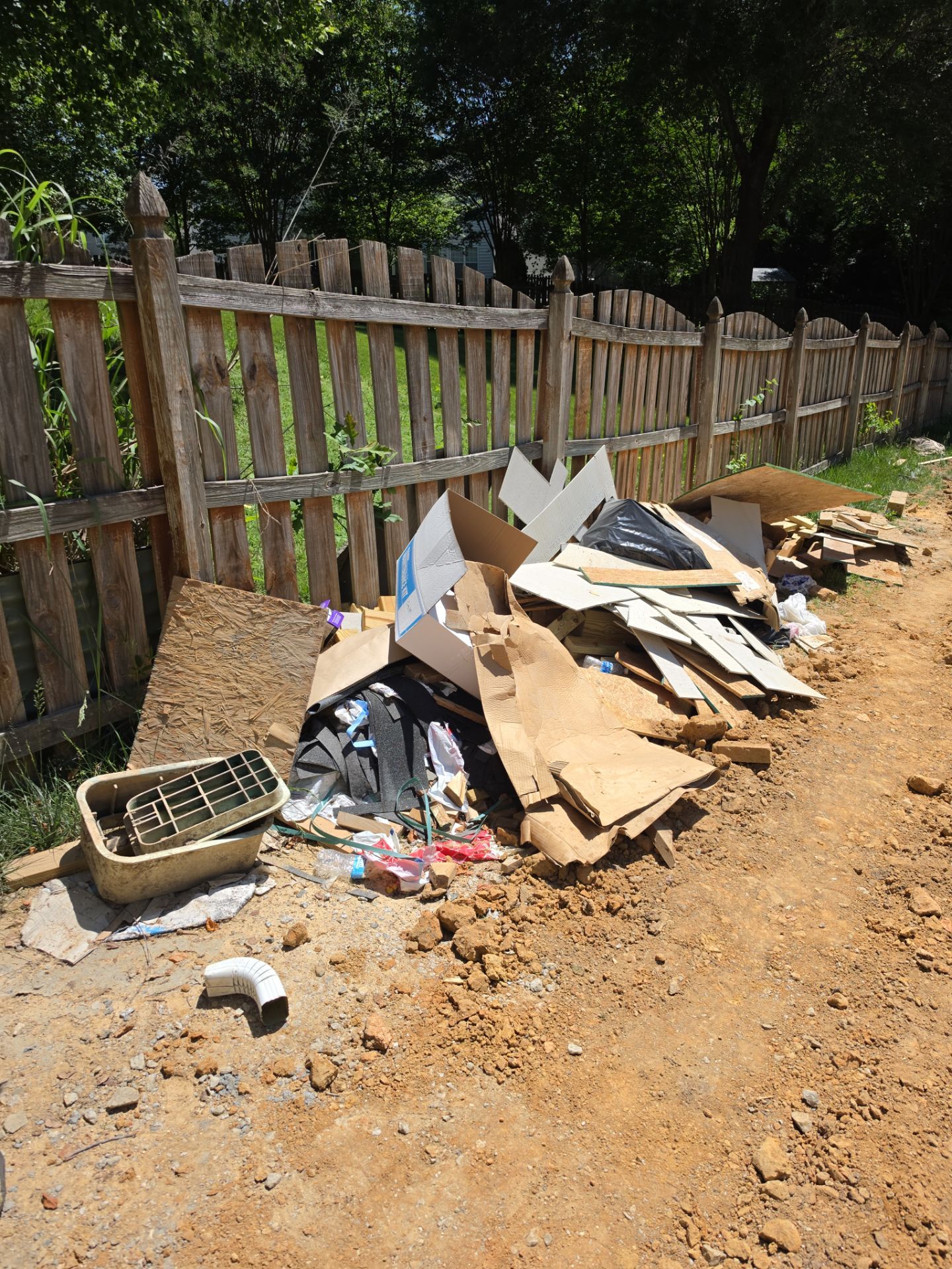 Job site clean up by Badger Hauling