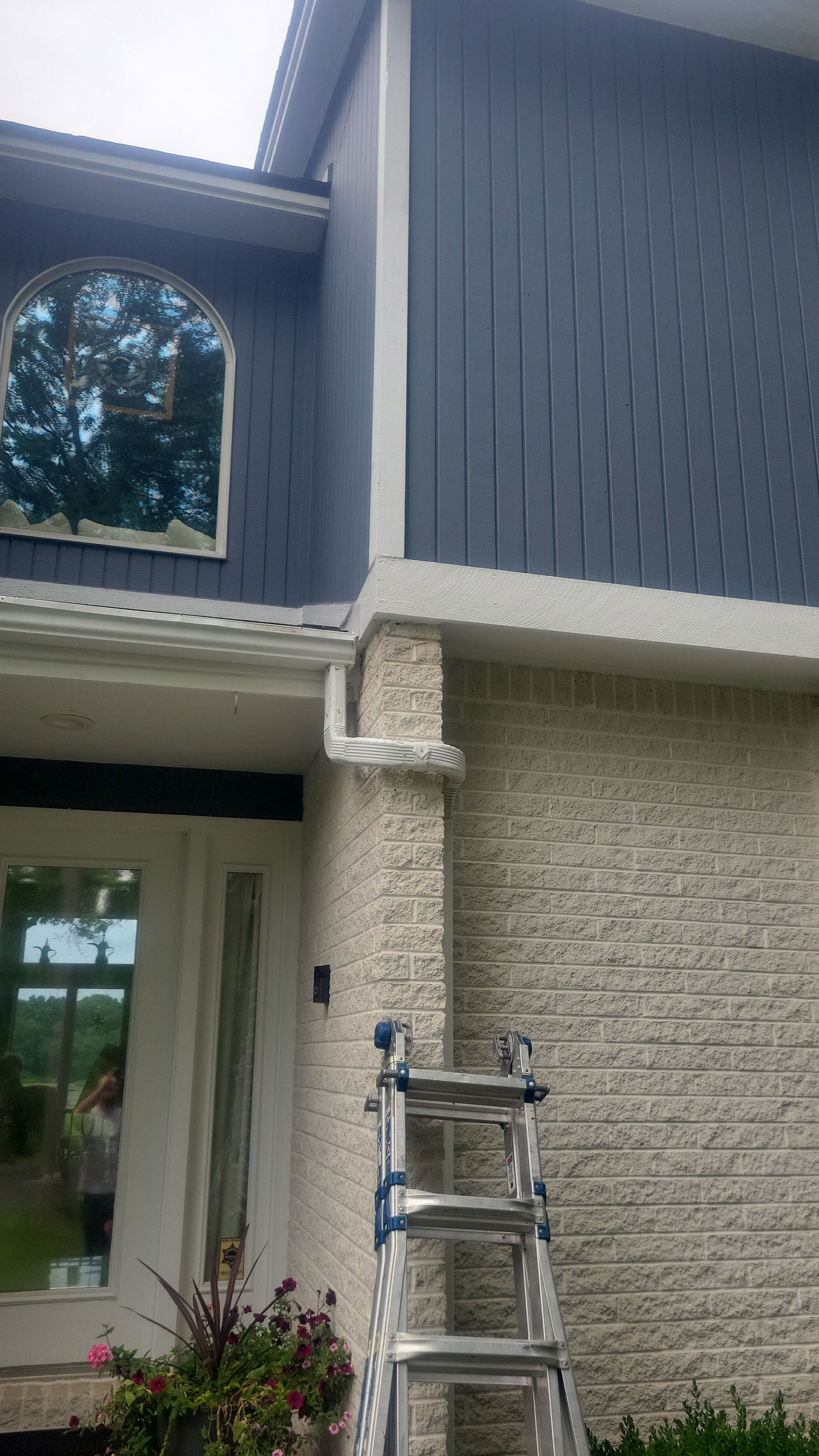 Siding Replacement using CertainTeed Board & Batten Pacific Blue by 180 Contractors