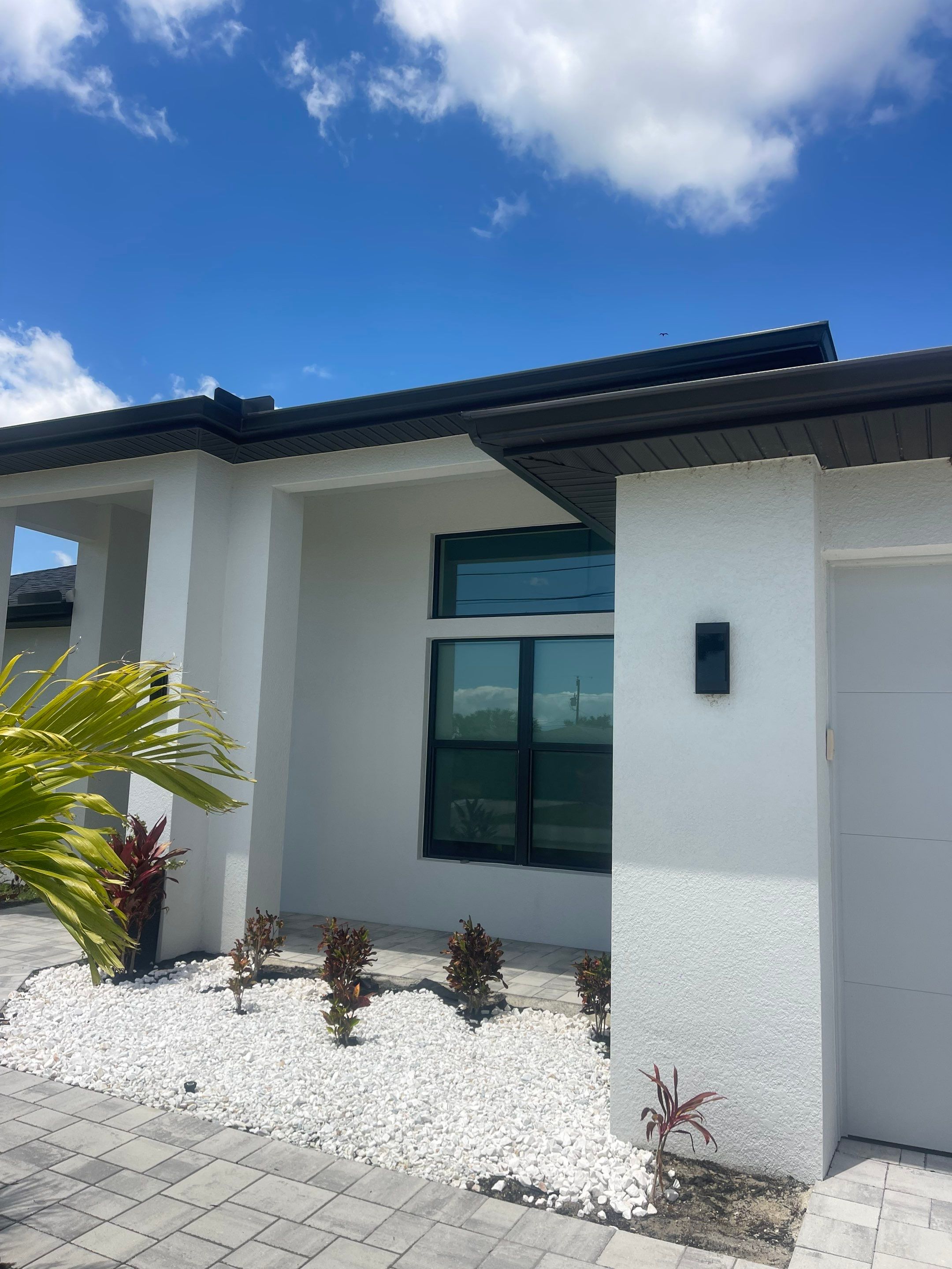 Bronze Aluminum Seamless Gutters Installed in Cape Coral FL by Gutter Professors