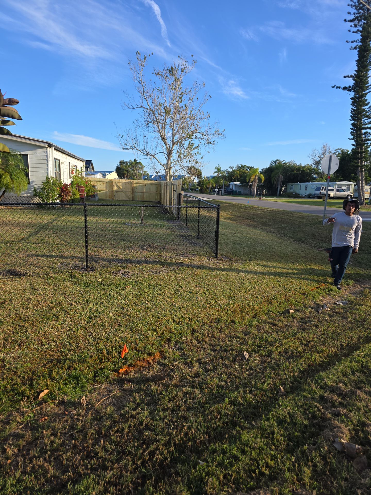 Wood and Chain Link Fence in Port Charlotte by True Fence LLC