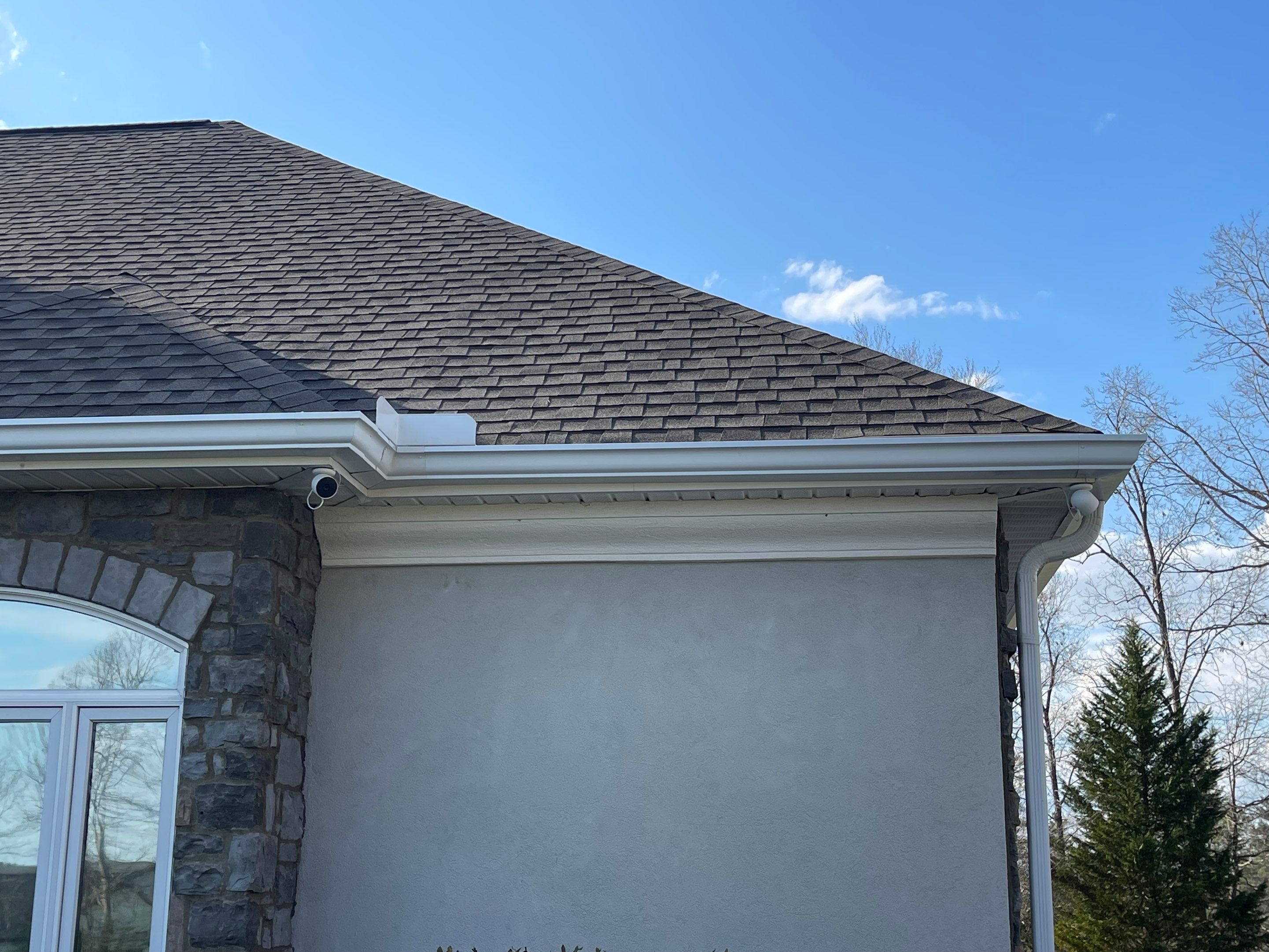 Chimney Trim & New 6" Seamless Gutters by Peak 2 Peak Services LLC