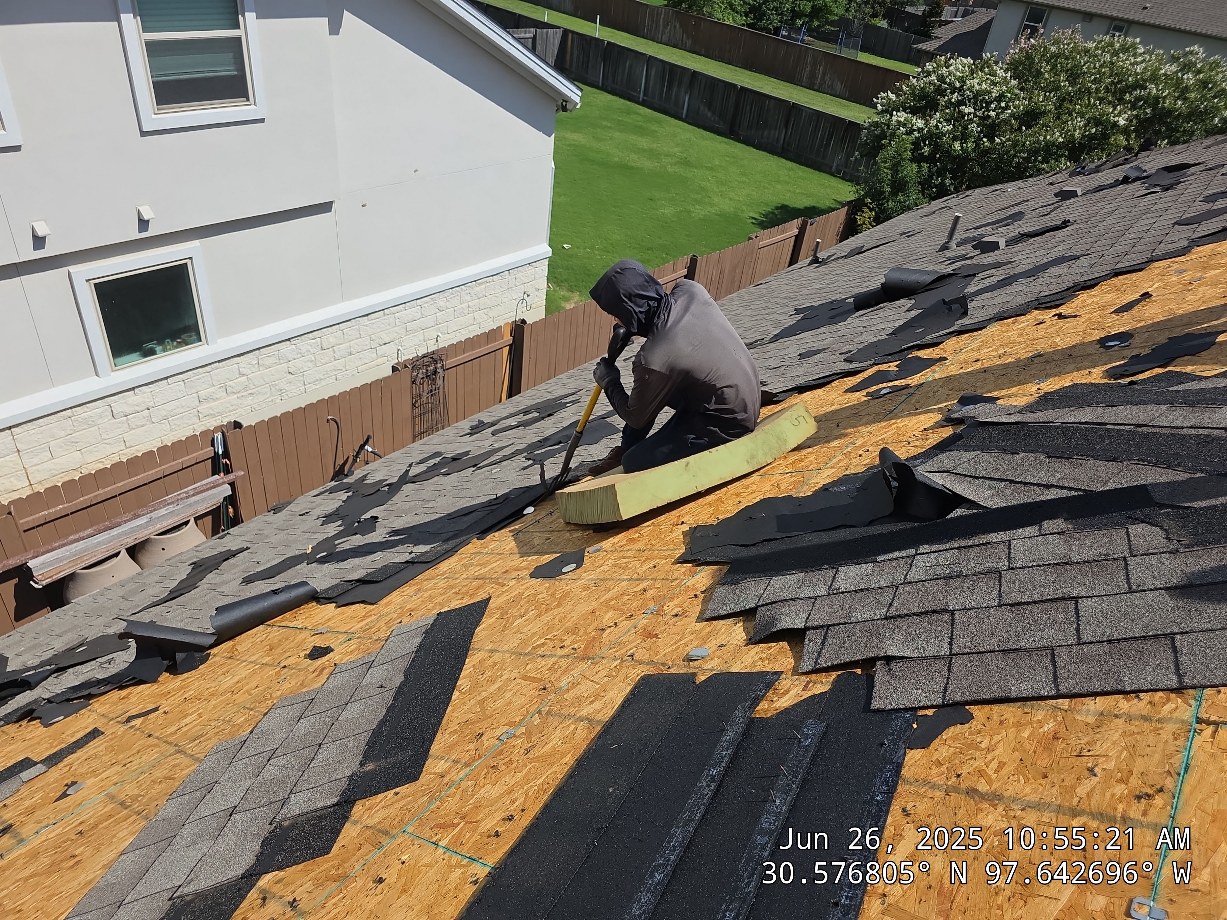 Round Rock Roofing Replacement Following Severe Hail Damage by Caliber Restoration LLC