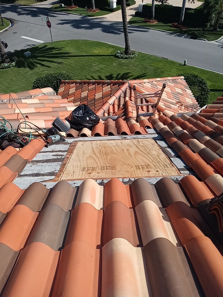 Terracotta Clay Tile Roof Leak Repair in Boca Raton by Aastro Roofing