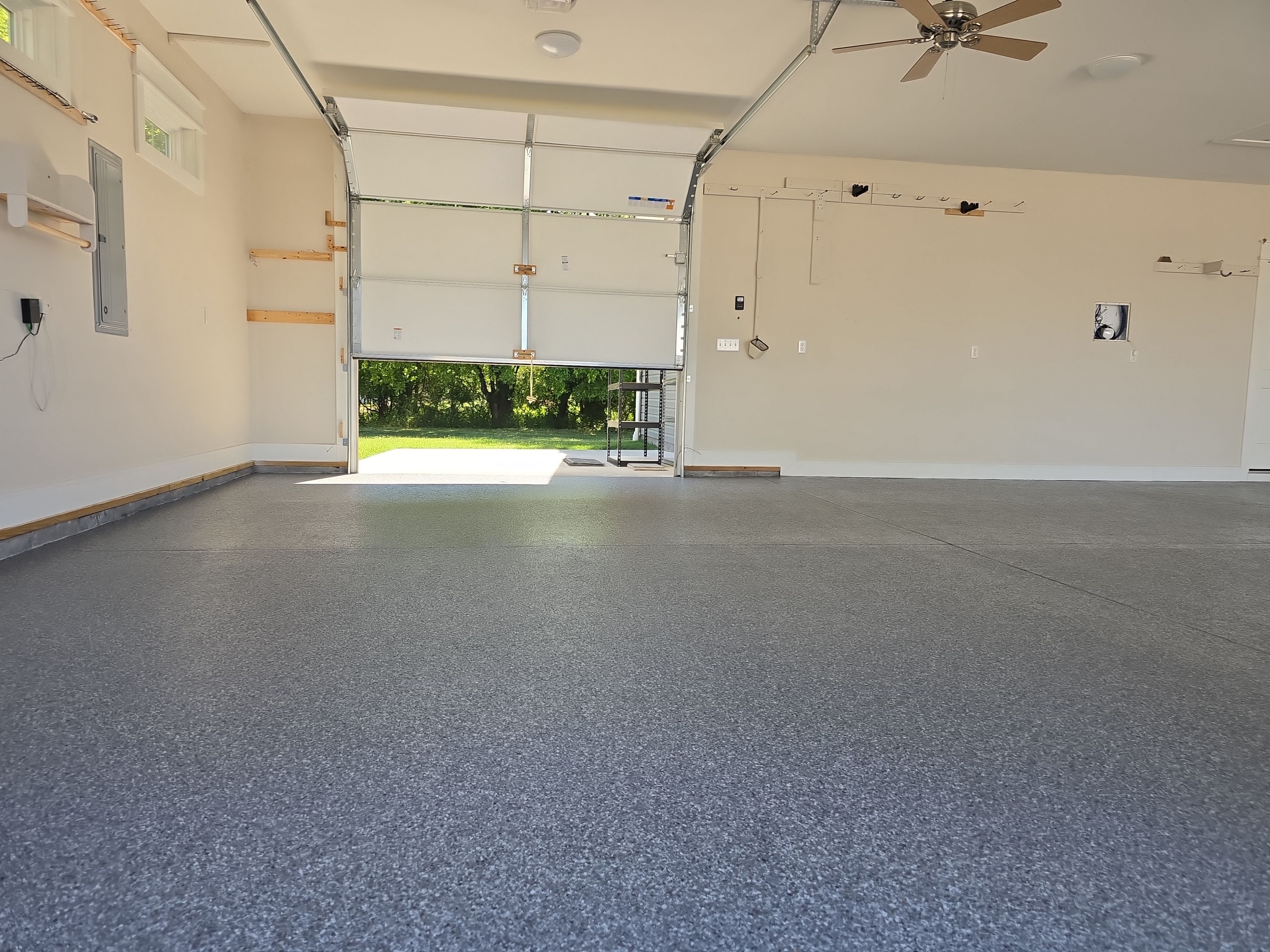 Garage installation using Fog by Elite Floor Solutions