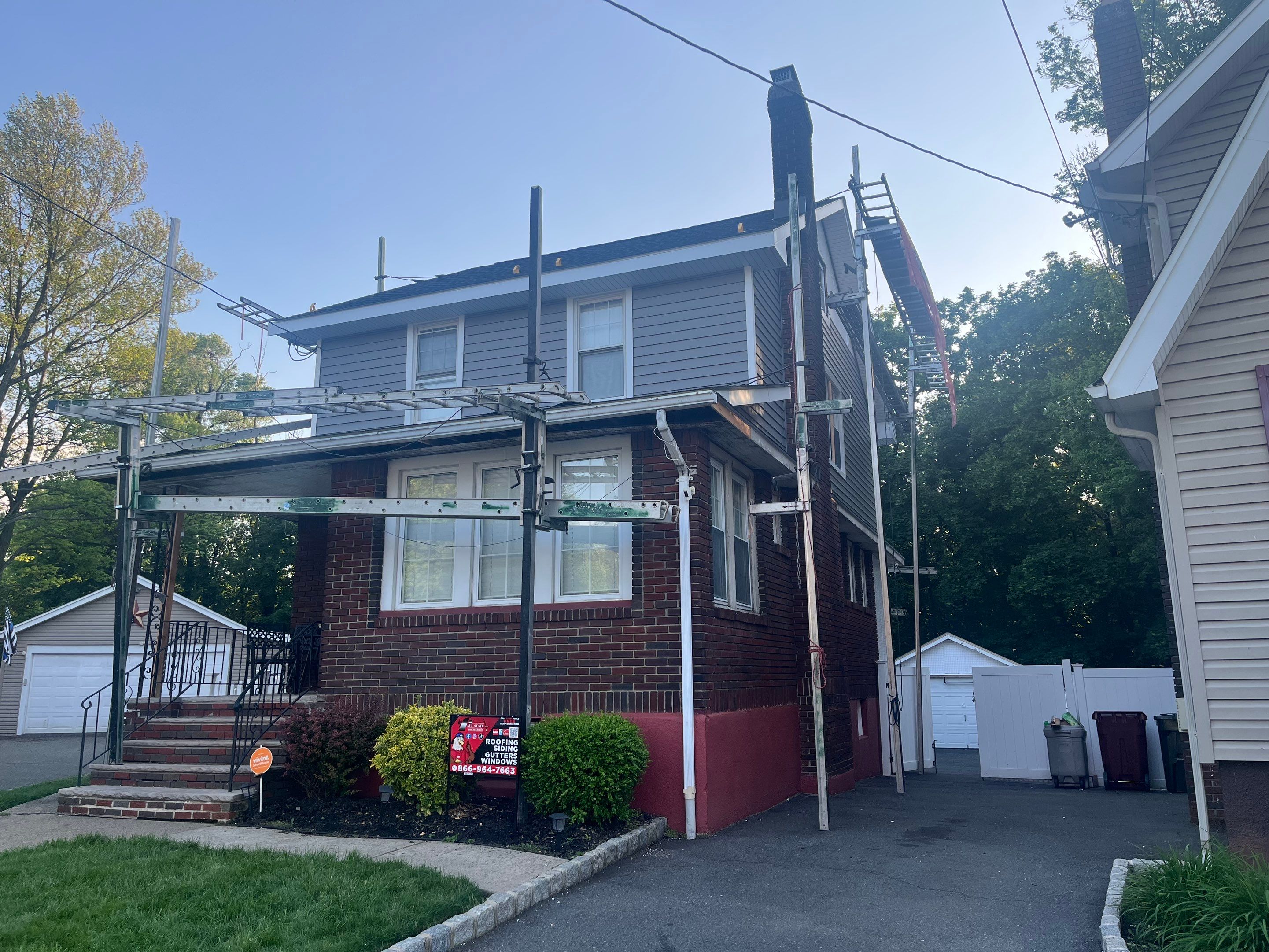 Full Exterior Remodel Project in Nutley, NJ by All State Home Improvement Inc.