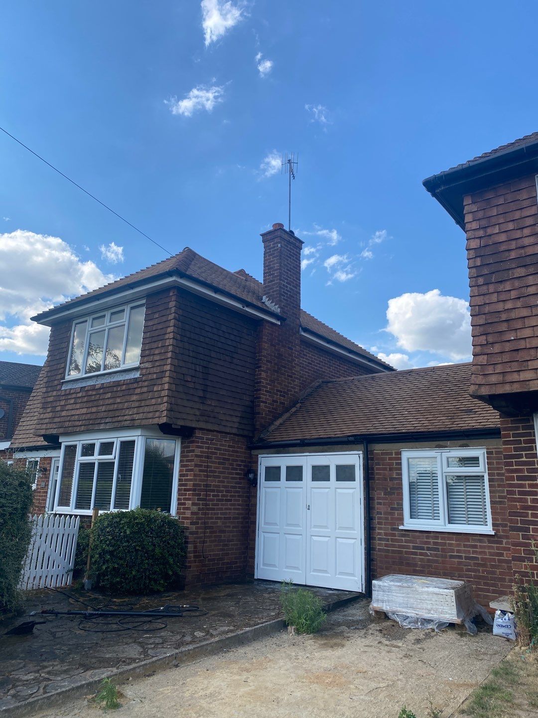 Roof Clean - Moss Removal - Gutter Clean using Honda 15lpm Low Pressure Washing Machine by Ges Exterior Cleaning ltd