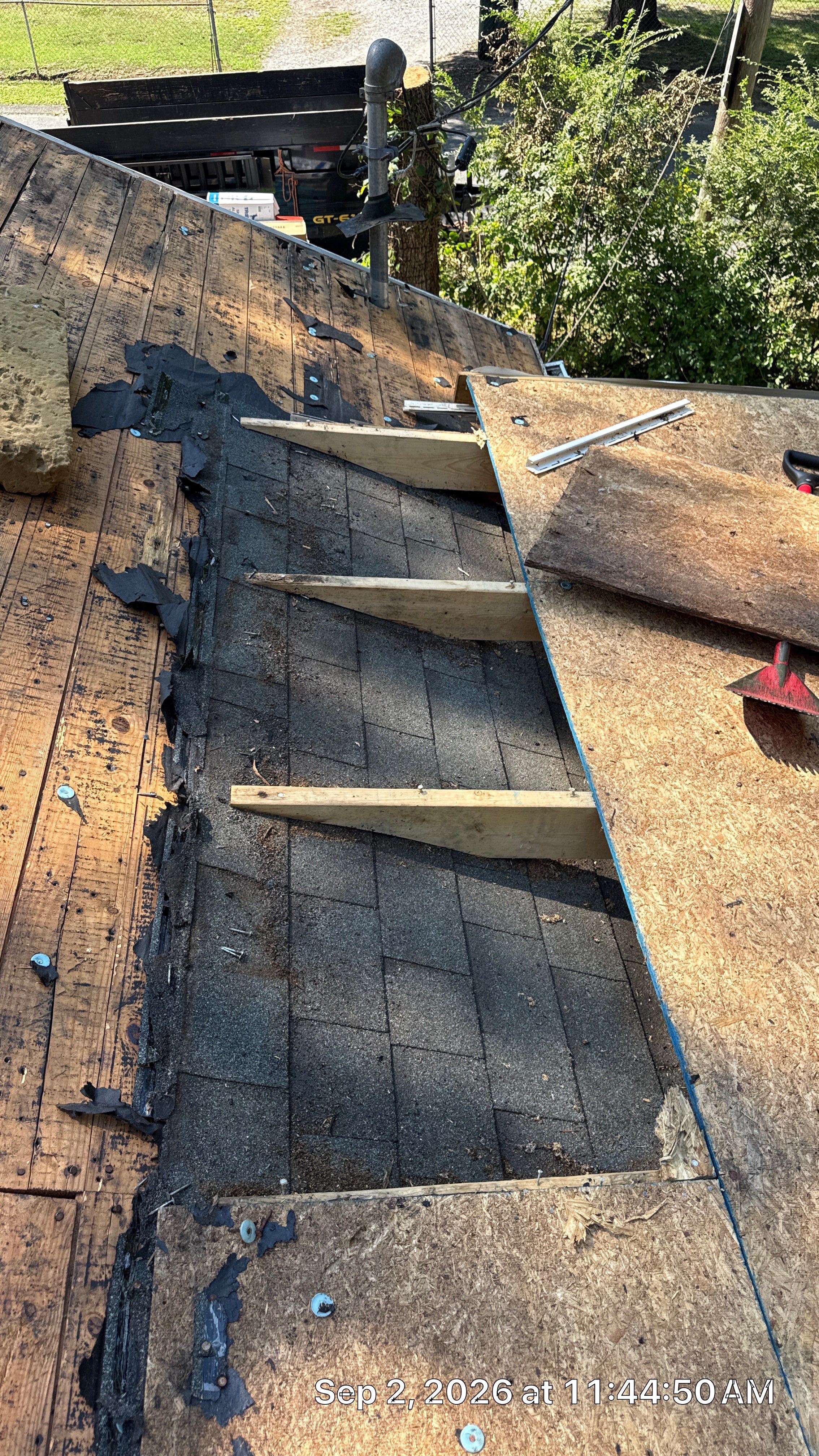 Roof replacement, gutter and interior repair by hail damage by Just Brilliant Restoration JBR
