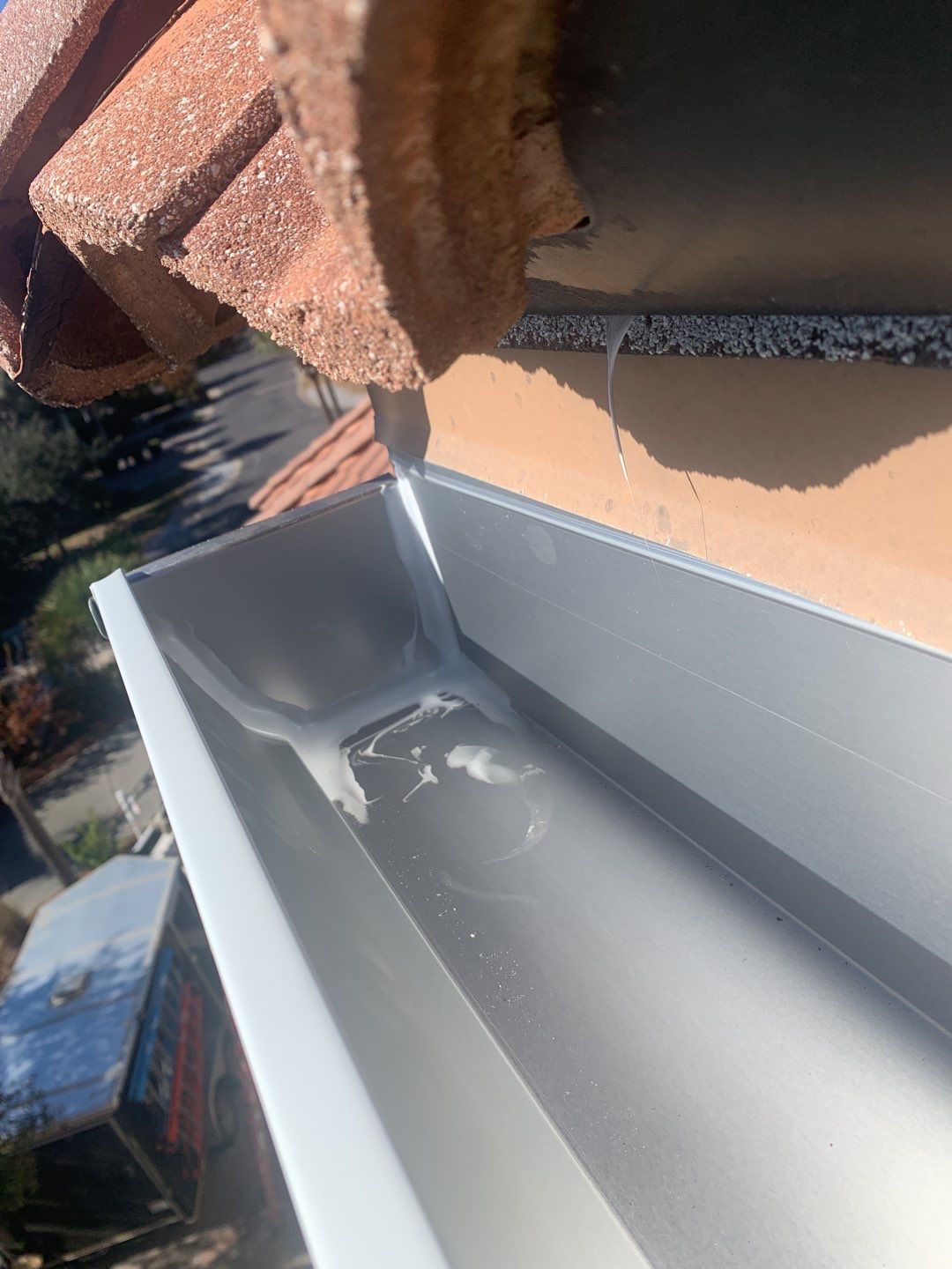 Three-Story Home Gutter Installation using K-Style Seamless Gutters by Gutter Professors