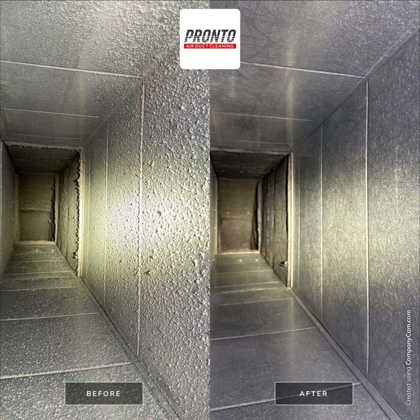 Air duct cleaning using Hypervac by Pronto Air Duct Cleaning
