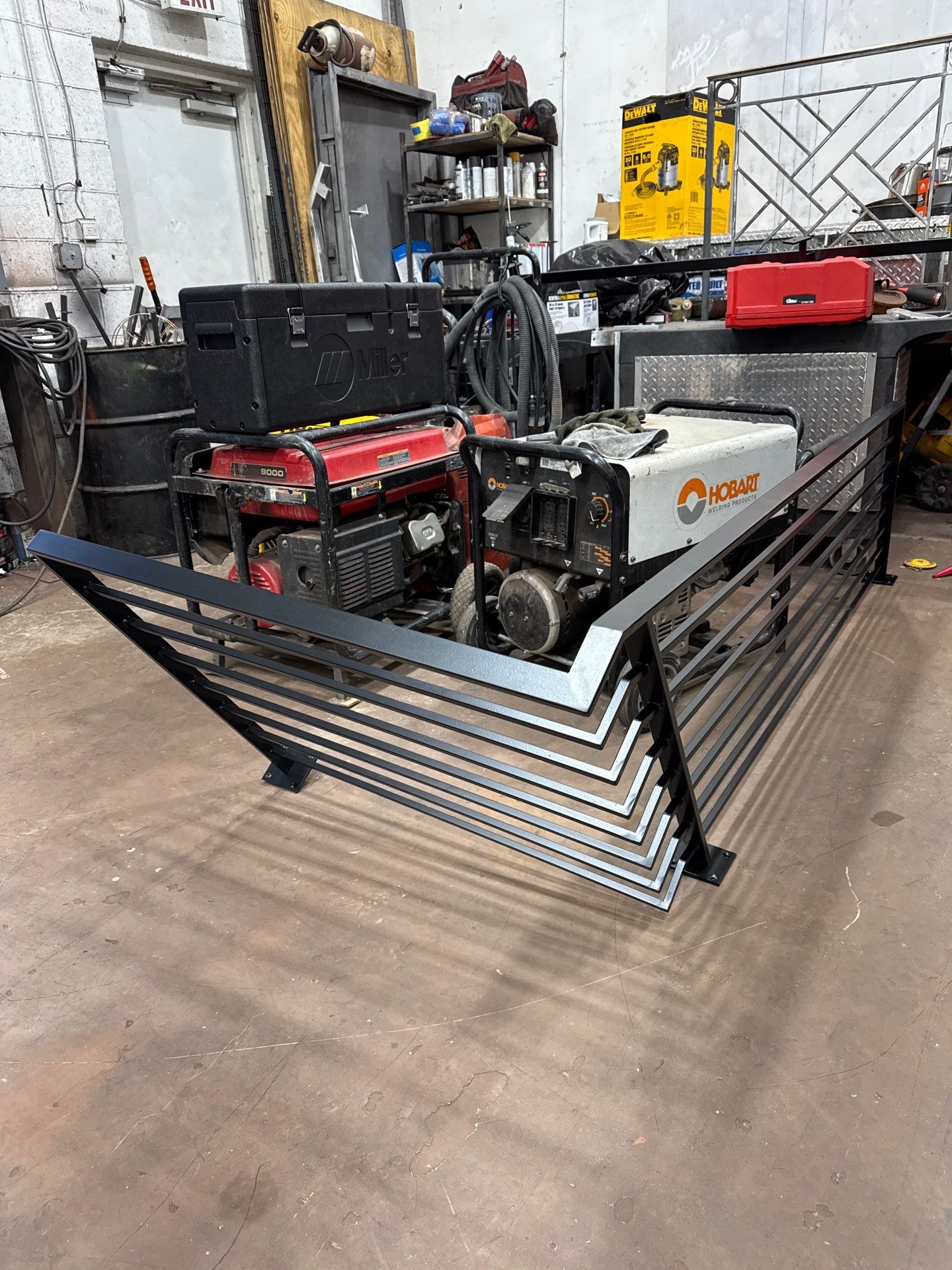 Modern Horizontal Iron Railings – Nottingham St – Arlington, VA by Capitol Iron Works