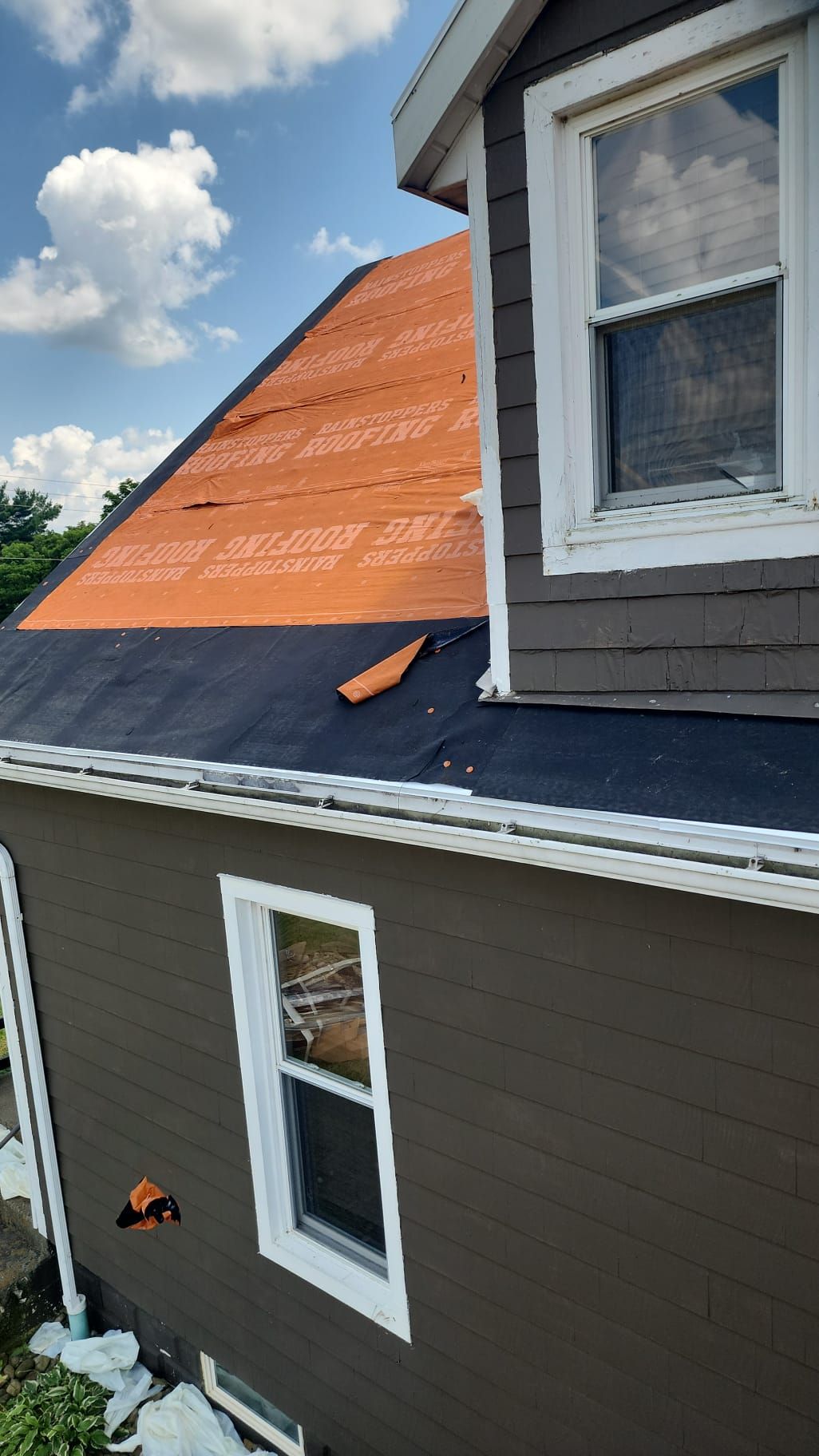 Residential Roofing Installation using GAF Timberline HDZ Shakewood by Rainstoppers Roofing
