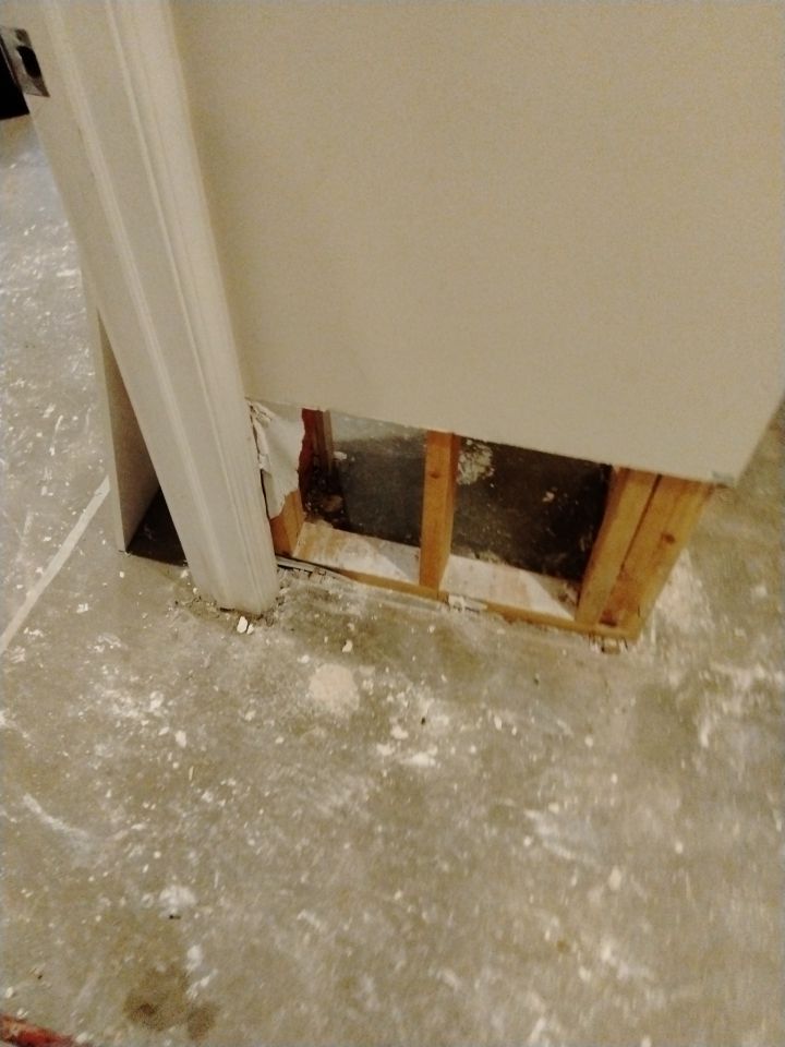 Pipe Burst Emergency Mitigation Demo and Dry Down by Absolute Roofing and Construction
