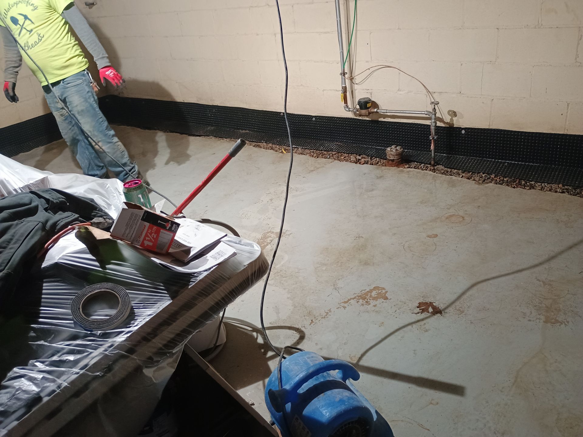 Drain Tile & Sump Pump for Kassie's Rental Property by Waterproofing Northeast
