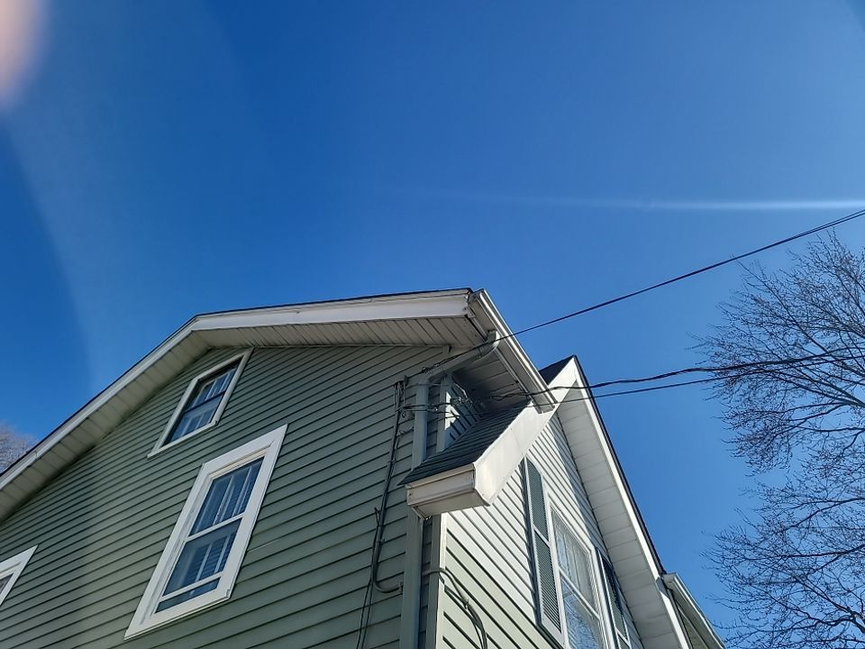 ATLAS PINNACLE COLOR: COASTAL GRANITE DRIP EDGE: WHITE by Eagle Eye Roofing