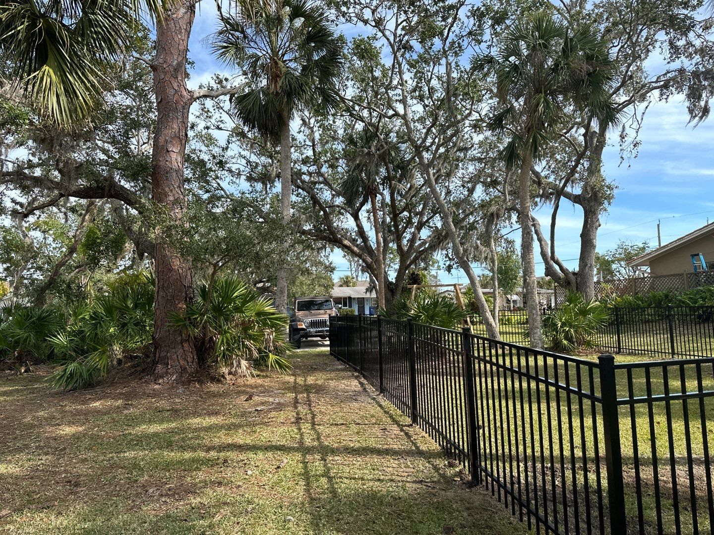 Aluminum Fence Installation using Black 3 Rail Aluminum Fence by Asap fence and gates, LLC