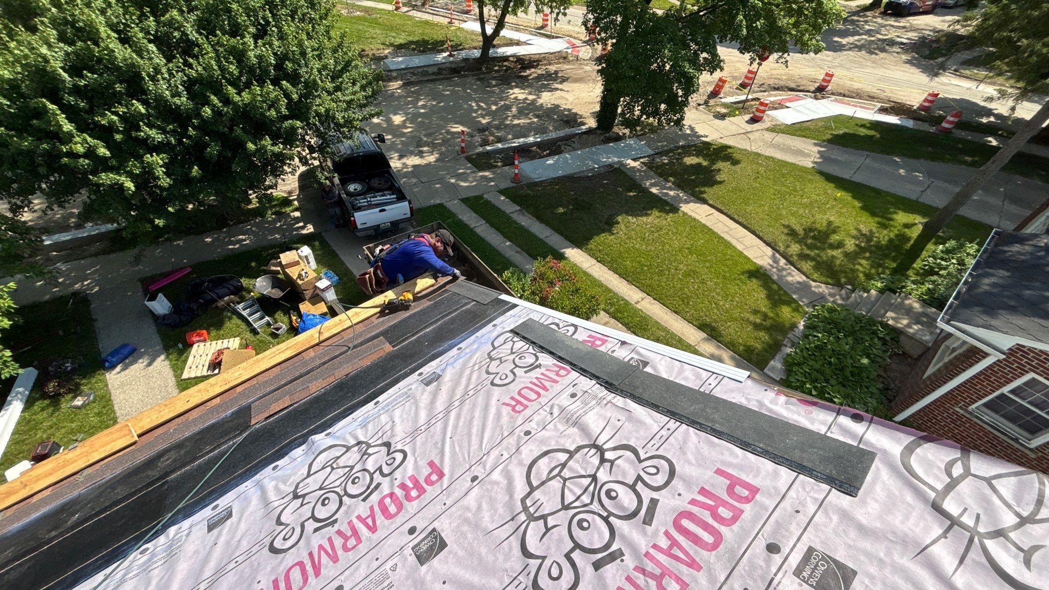 Roof Replacement using Owens Corning Desert Rose by 180 Contractors
